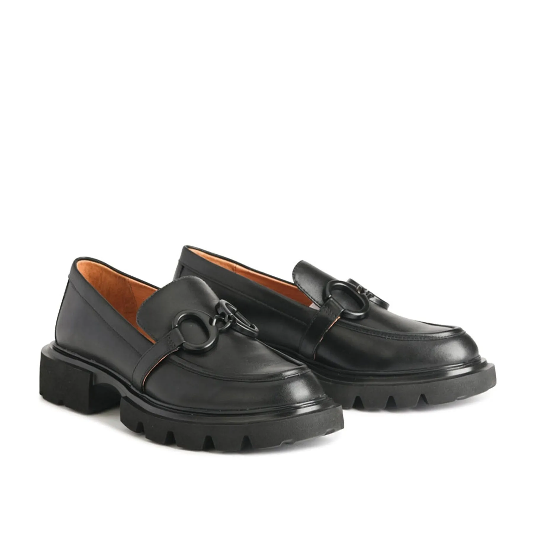 ADINE LEATHER CHUNKY LOAFERS