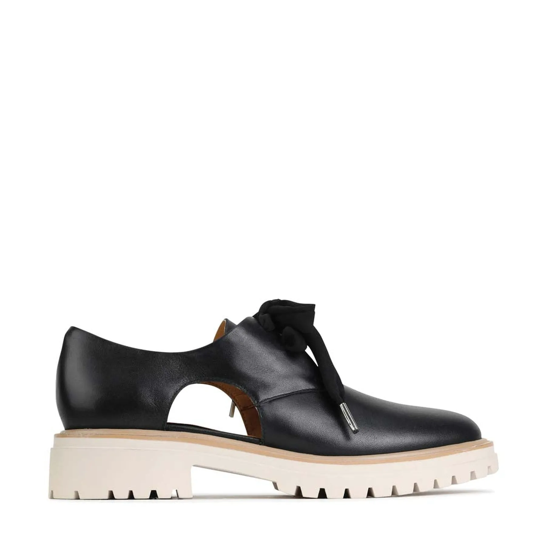 ANISE LEATHER CUT-OUT LOAFERS