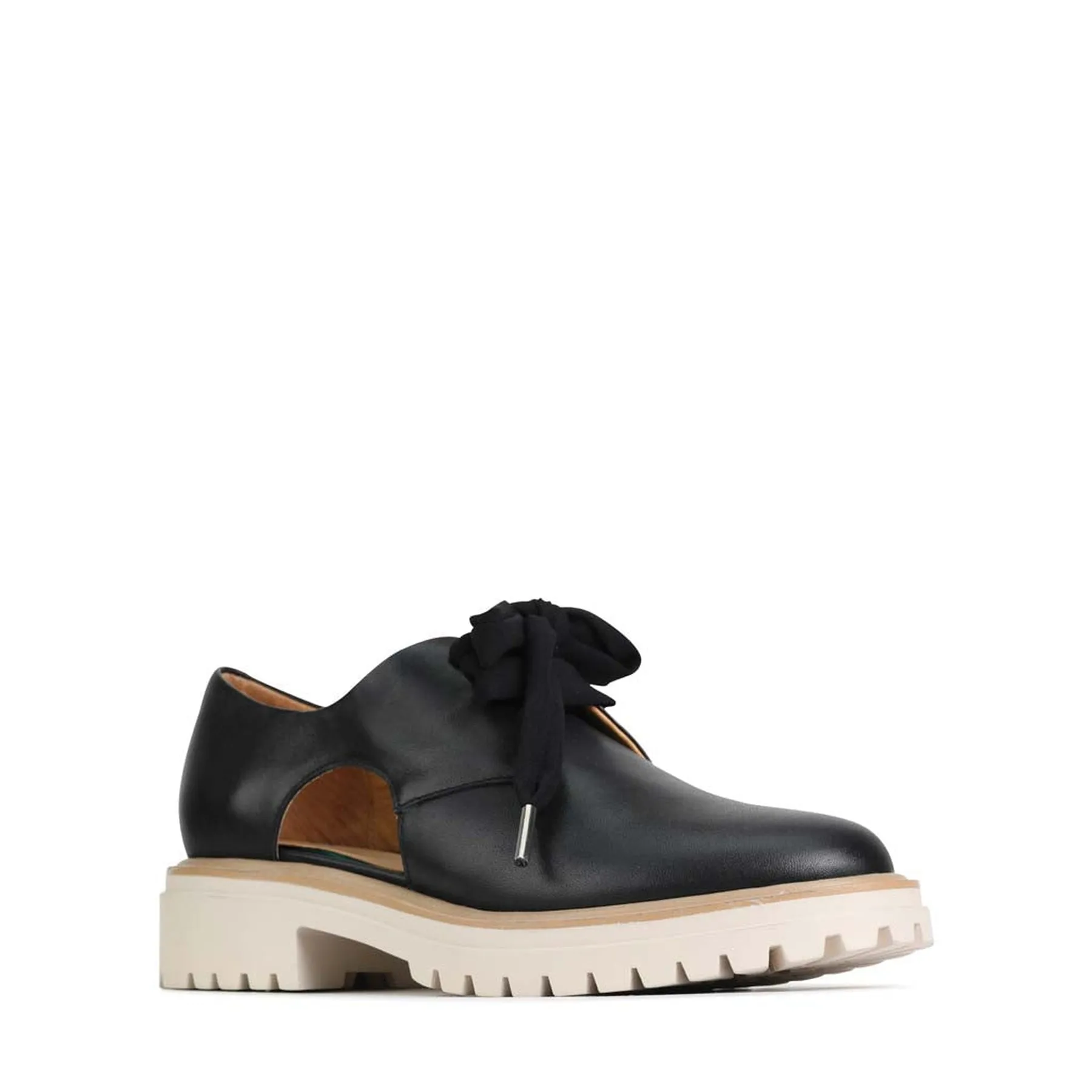 ANISE LEATHER CUT-OUT LOAFERS