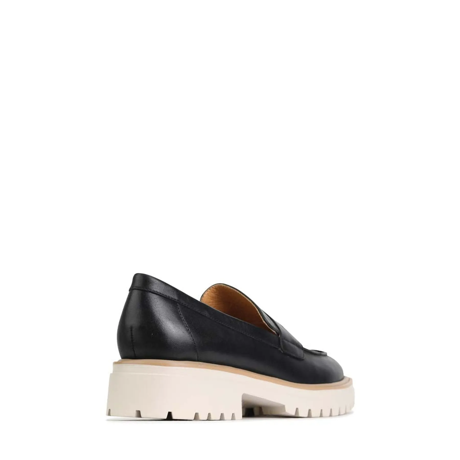 ANITA LEATHER HEEL LOAFERS