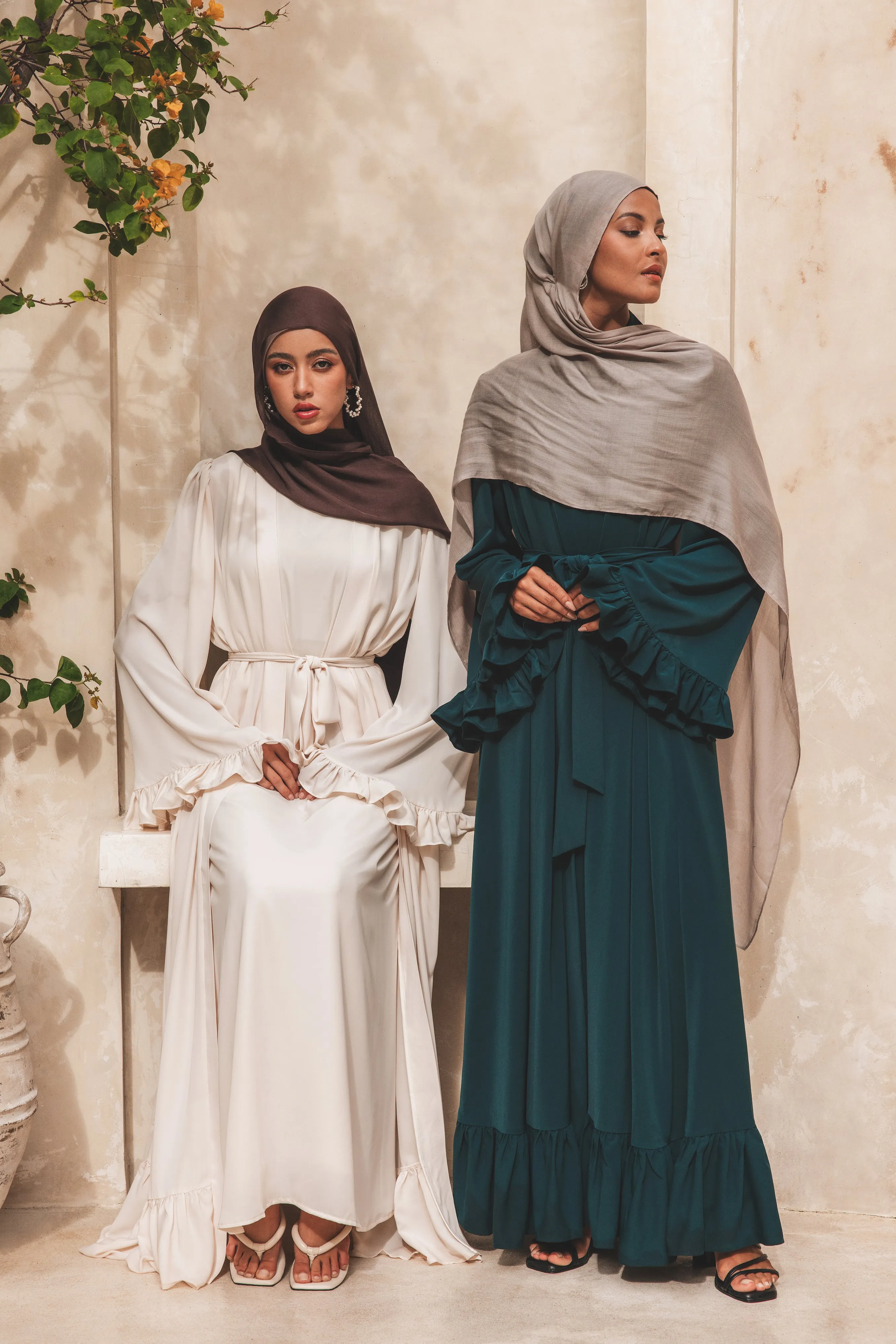 Ayah Abaya Set - Deep Green