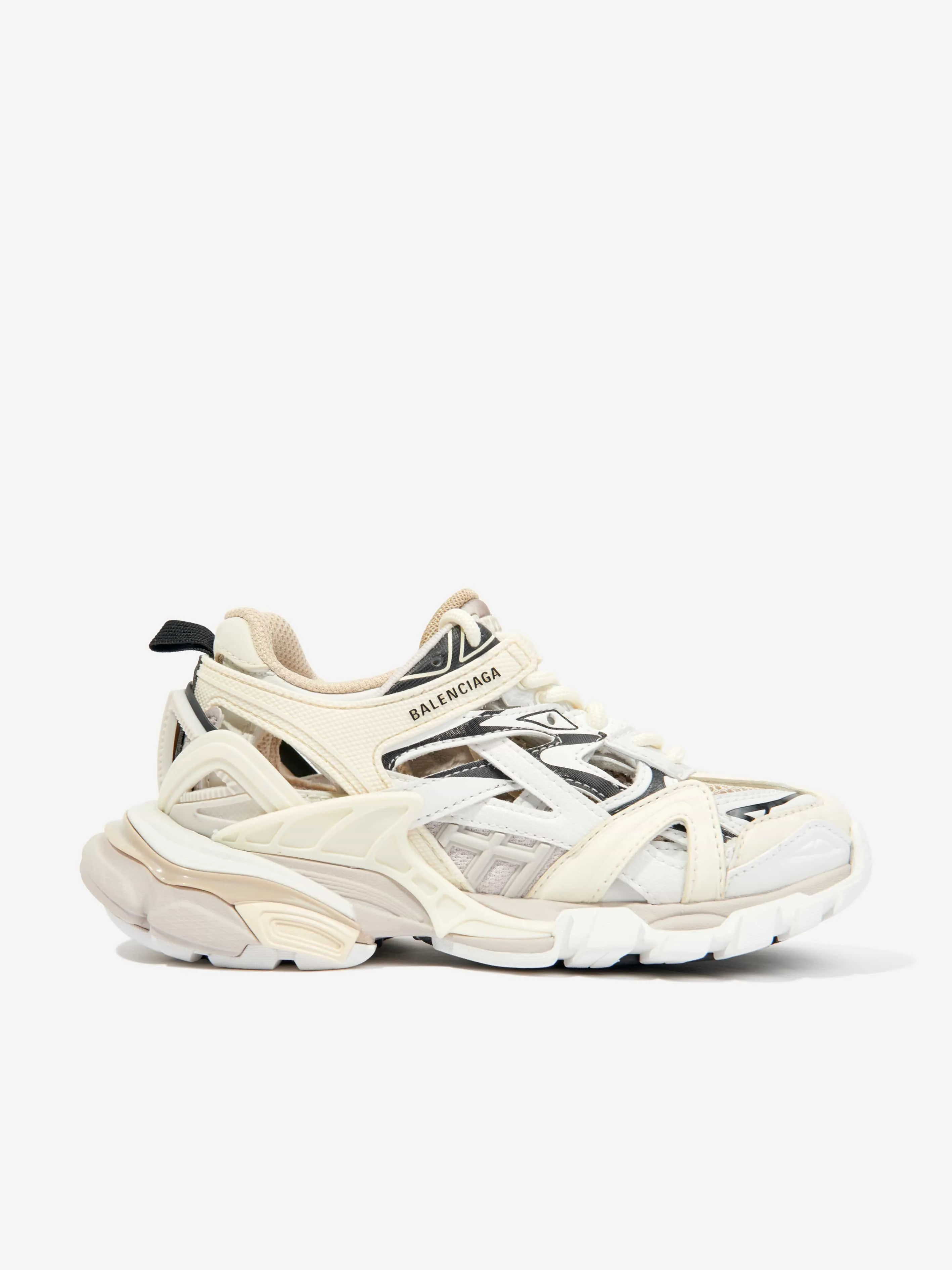 Balenciaga Kids Track 2 Trainers in Beige