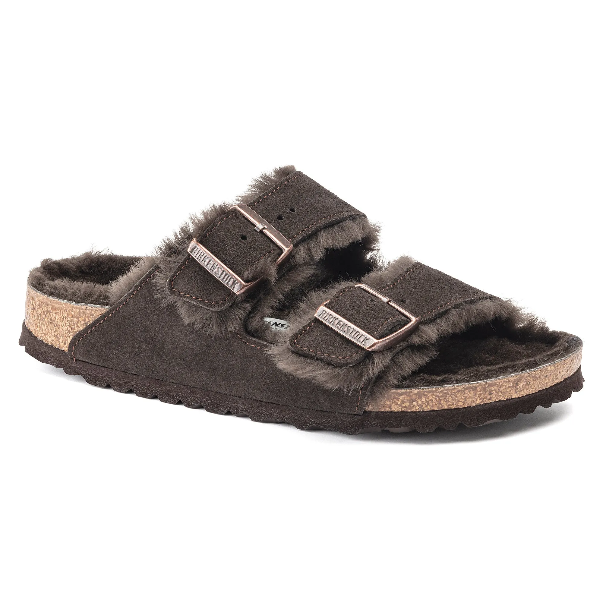 Birkenstock Arizona Shearling Suede Leather Unisex