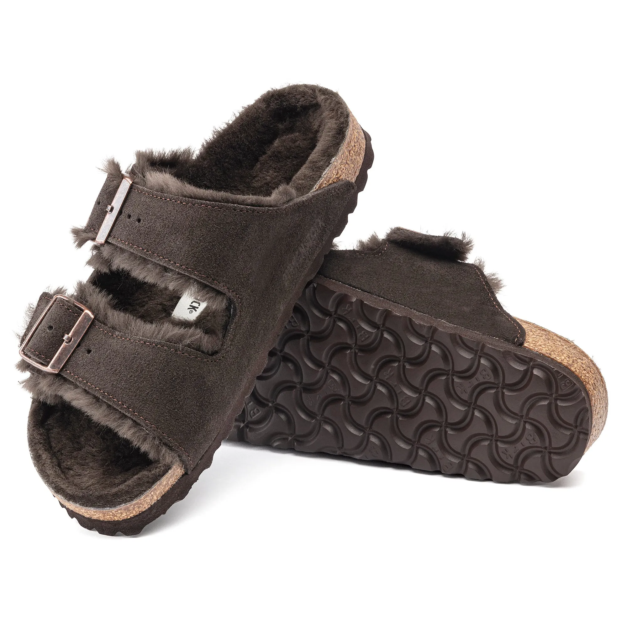 Birkenstock Arizona Shearling Suede Leather Unisex