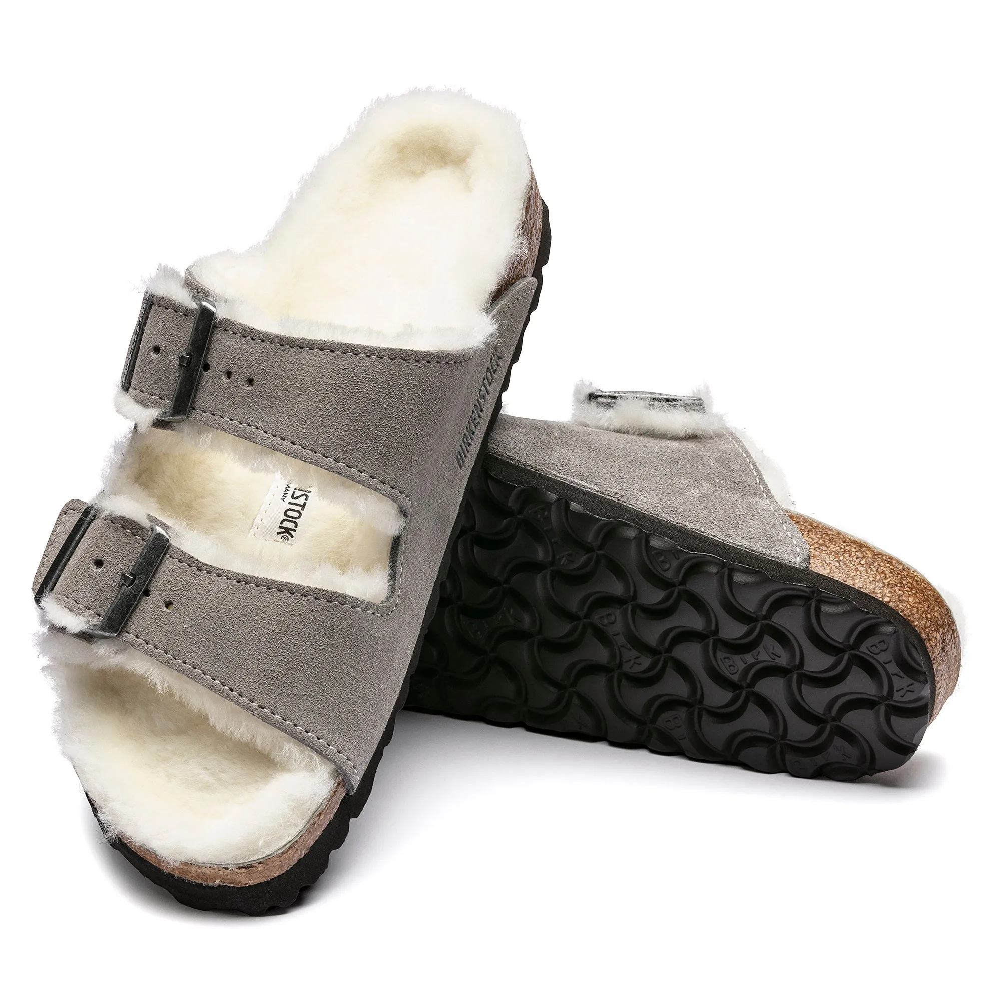 Birkenstock Arizona Shearling Suede Leather Unisex