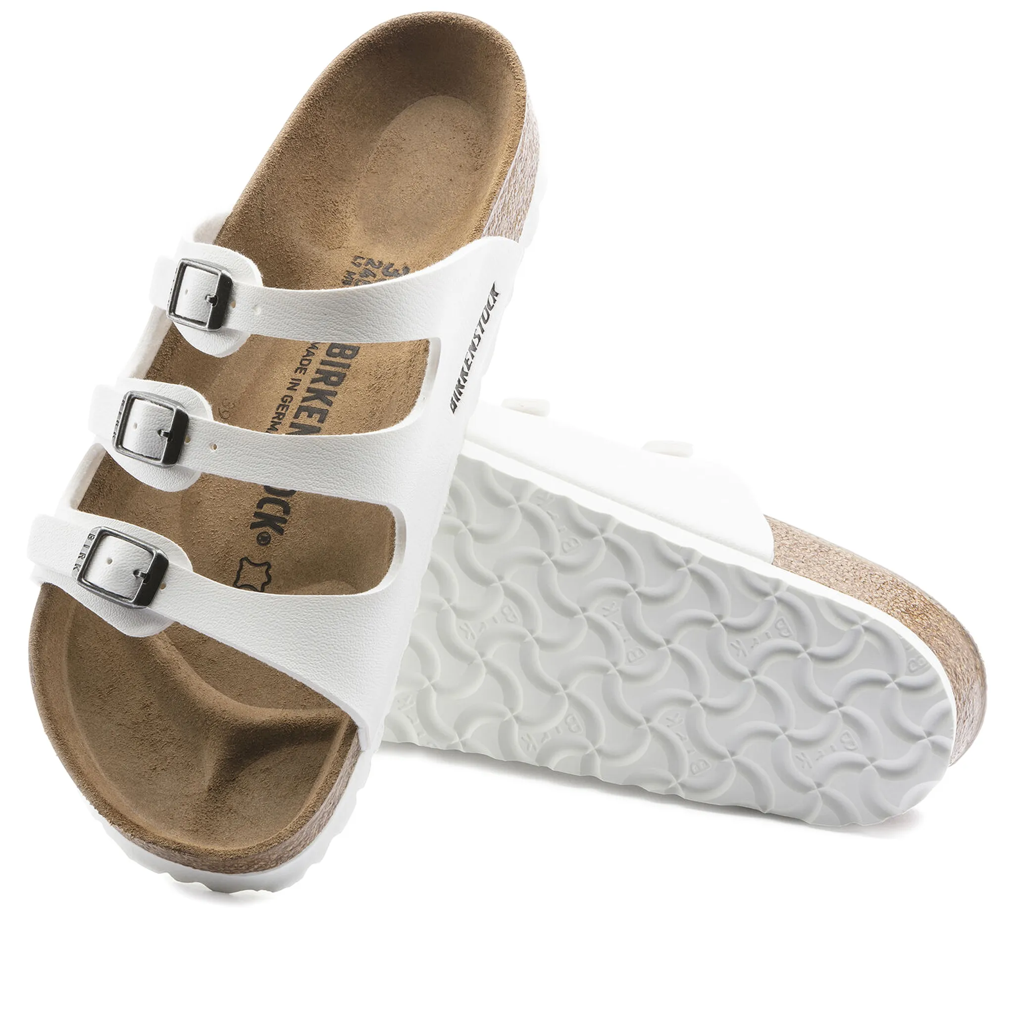 Birkenstock Florida Birko-Flor - White Sandals