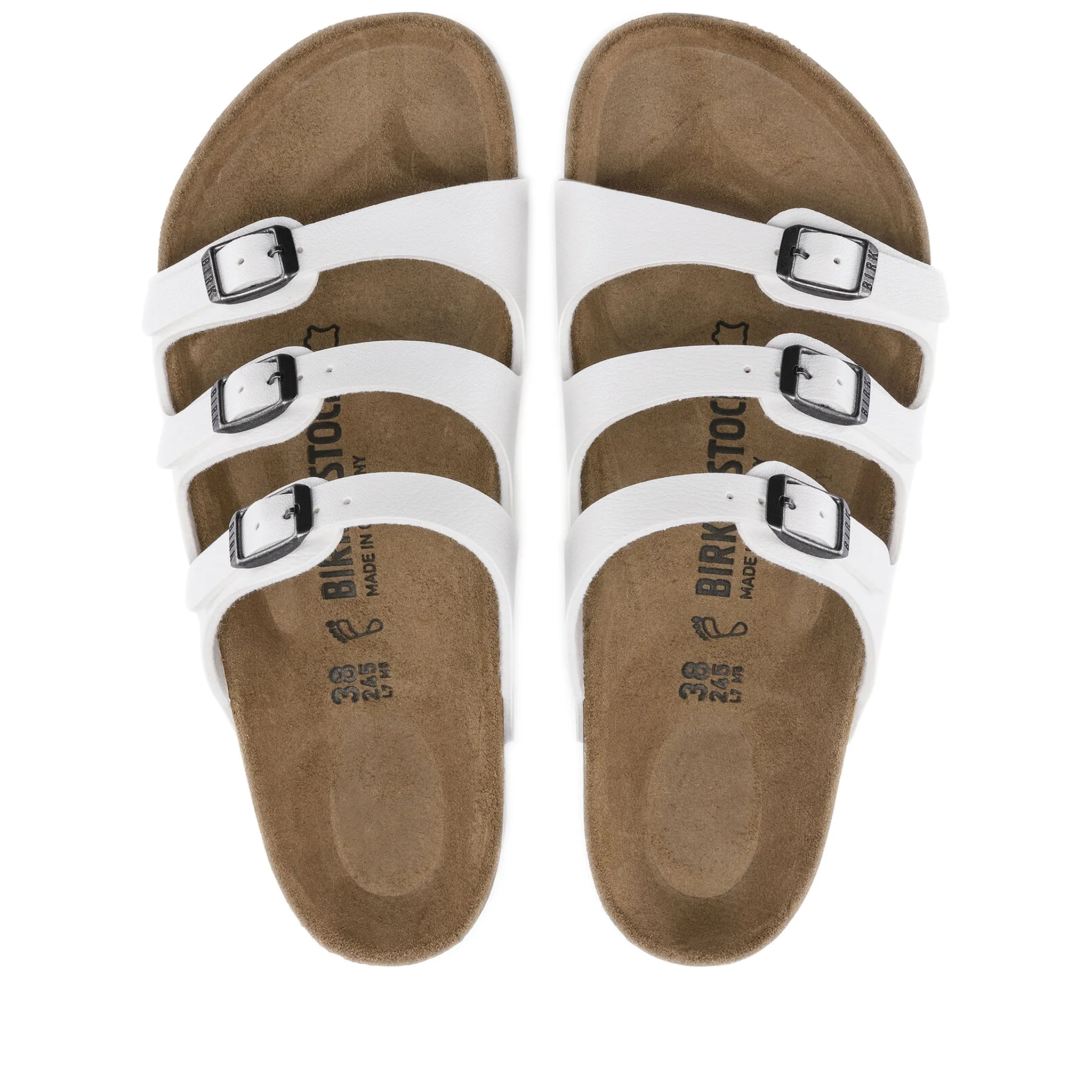 Birkenstock Florida Birko-Flor - White Sandals