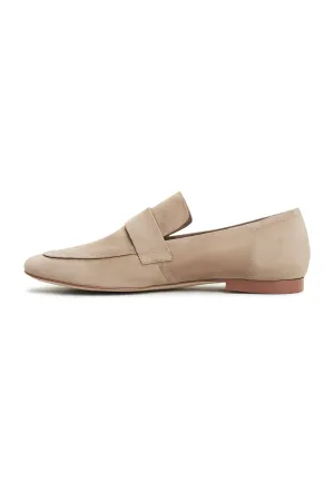 Block Heeled Loafers Diana - Beige