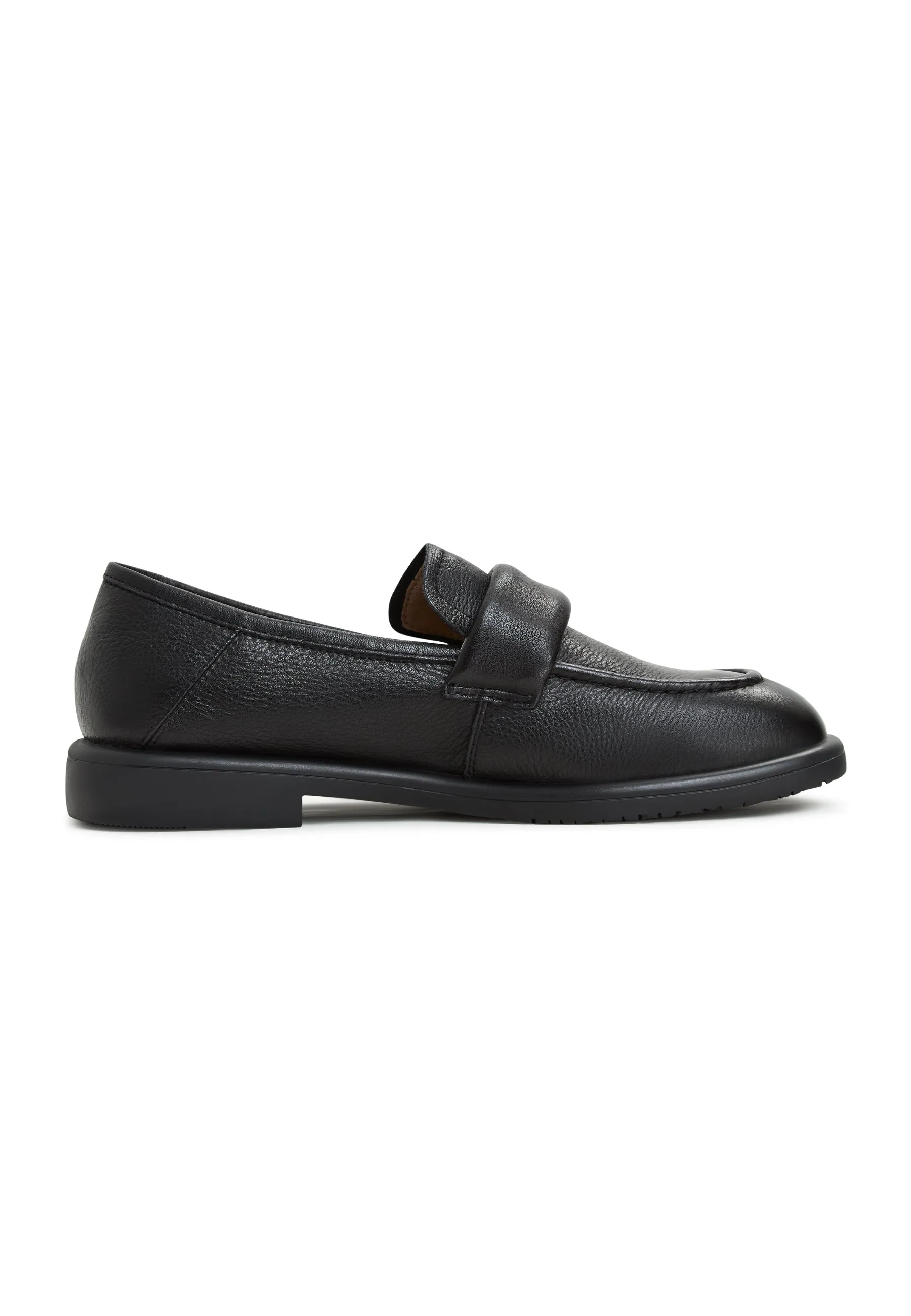 Block Heeled Loafers Stephanie  - Black