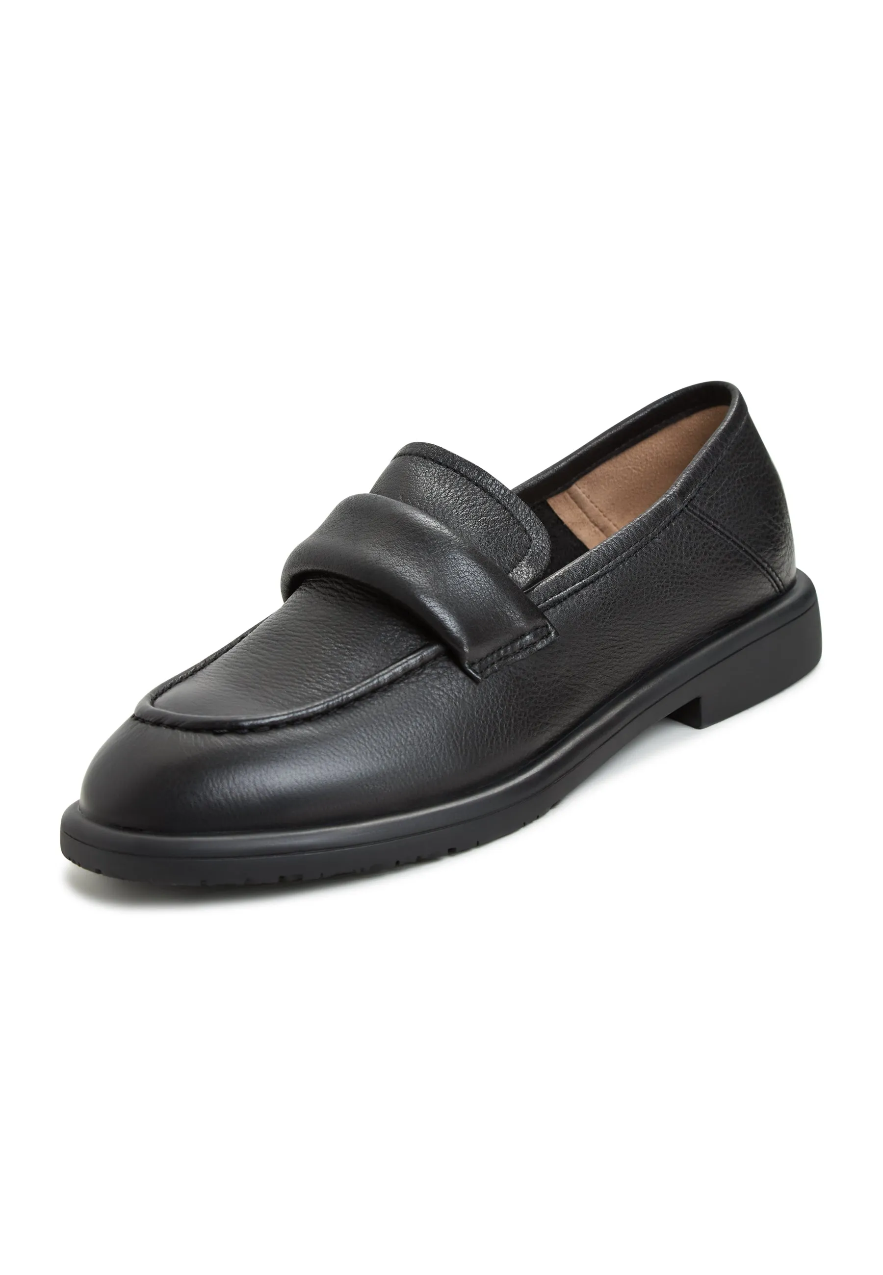 Block Heeled Loafers Stephanie  - Black