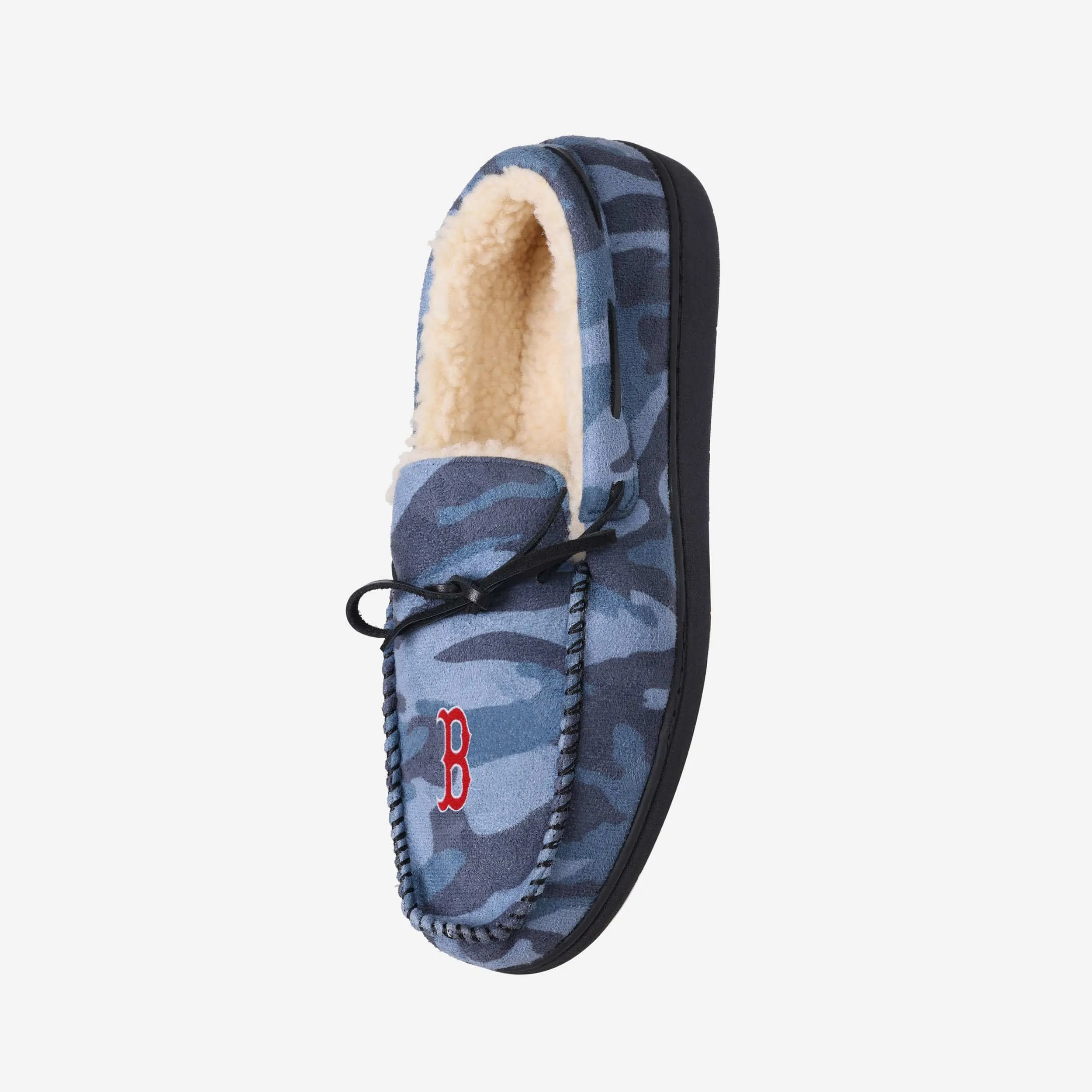 Boston Red Sox Printed Camo Moccasin Slipper