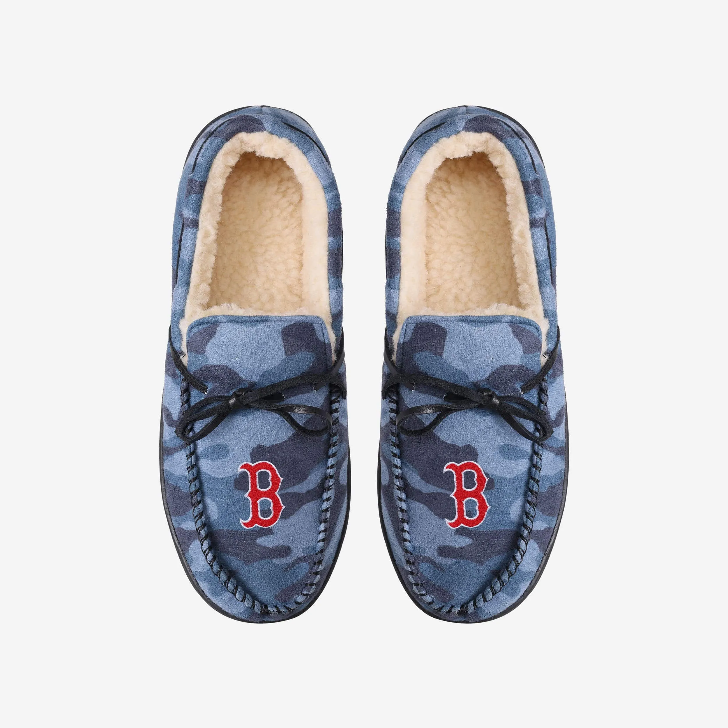 Boston Red Sox Printed Camo Moccasin Slipper