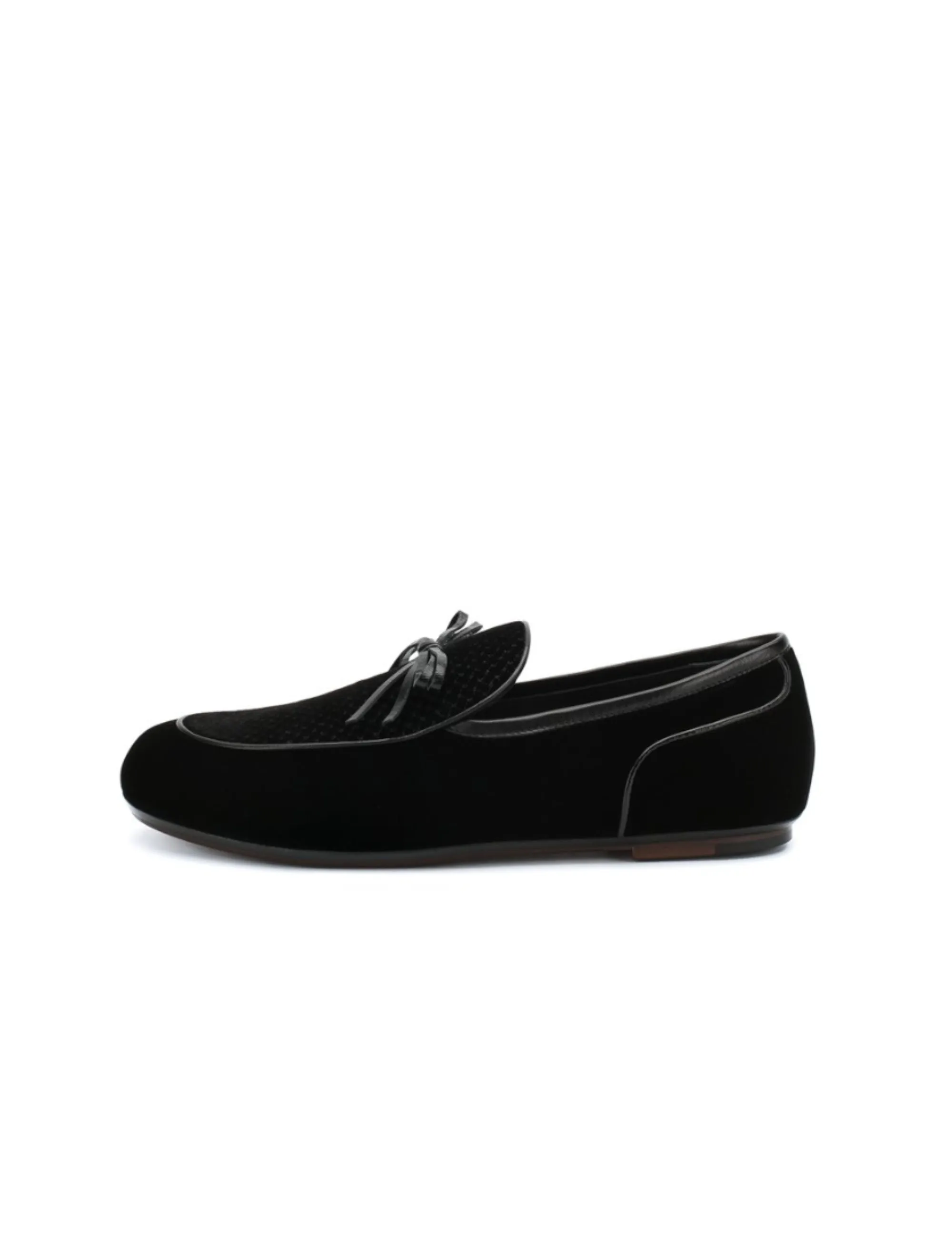 Bottega Veneta Trinity Intrecciato Velvet Loafers