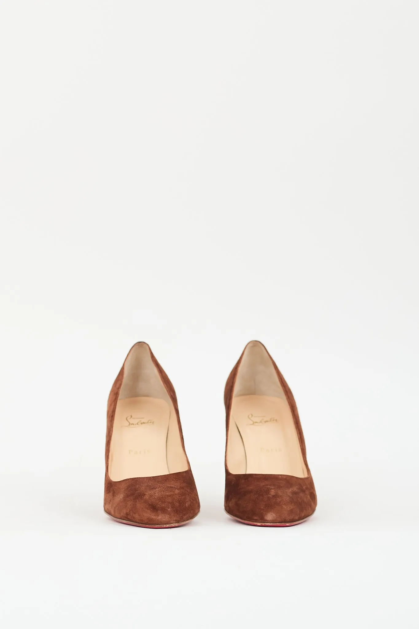 Brown Suede Simple Pump