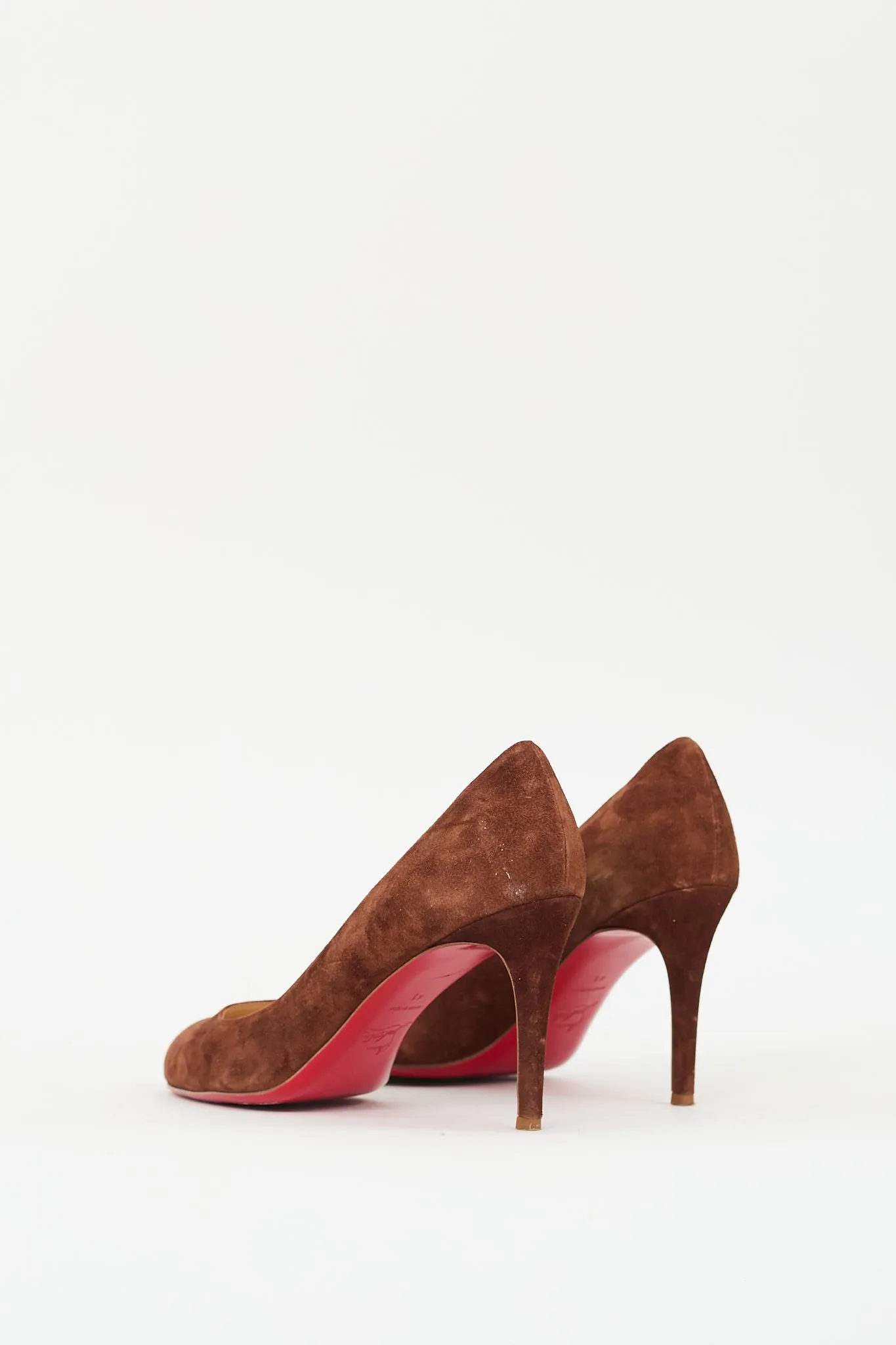 Brown Suede Simple Pump