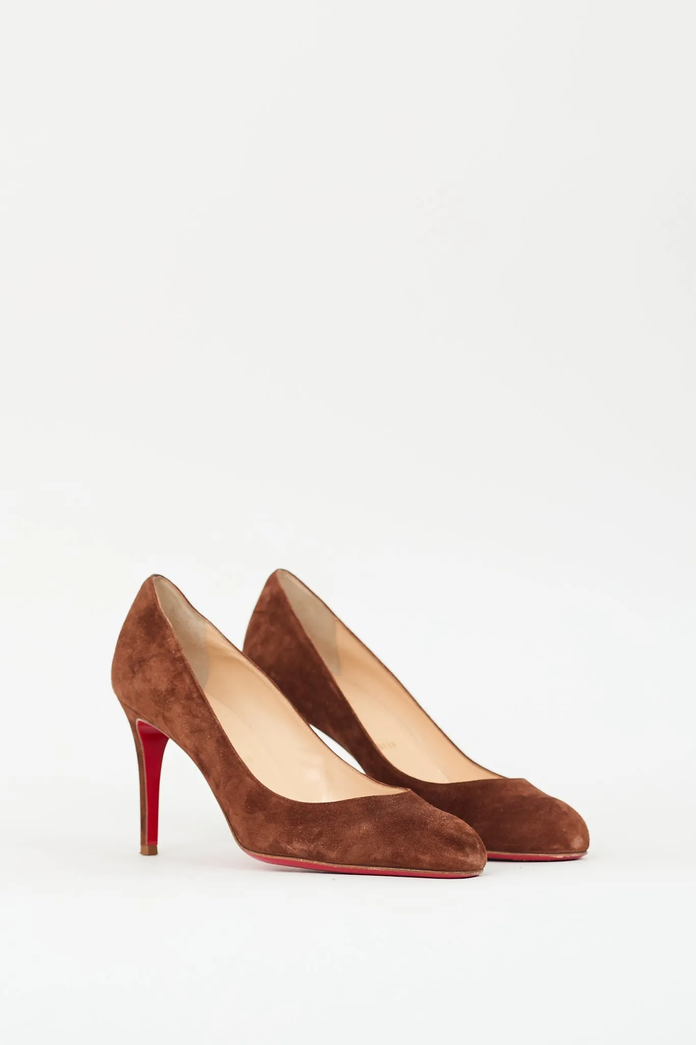 Brown Suede Simple Pump