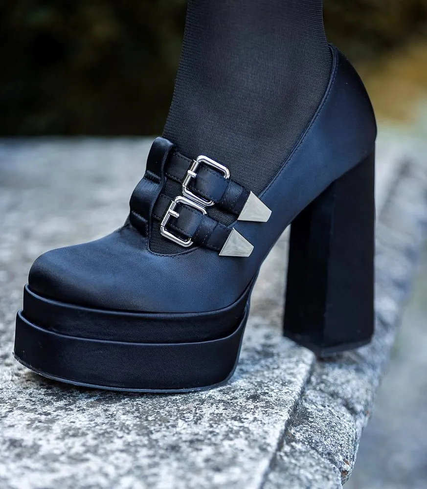 ‘Cashmere Luxury’ Platform Chunky Heel