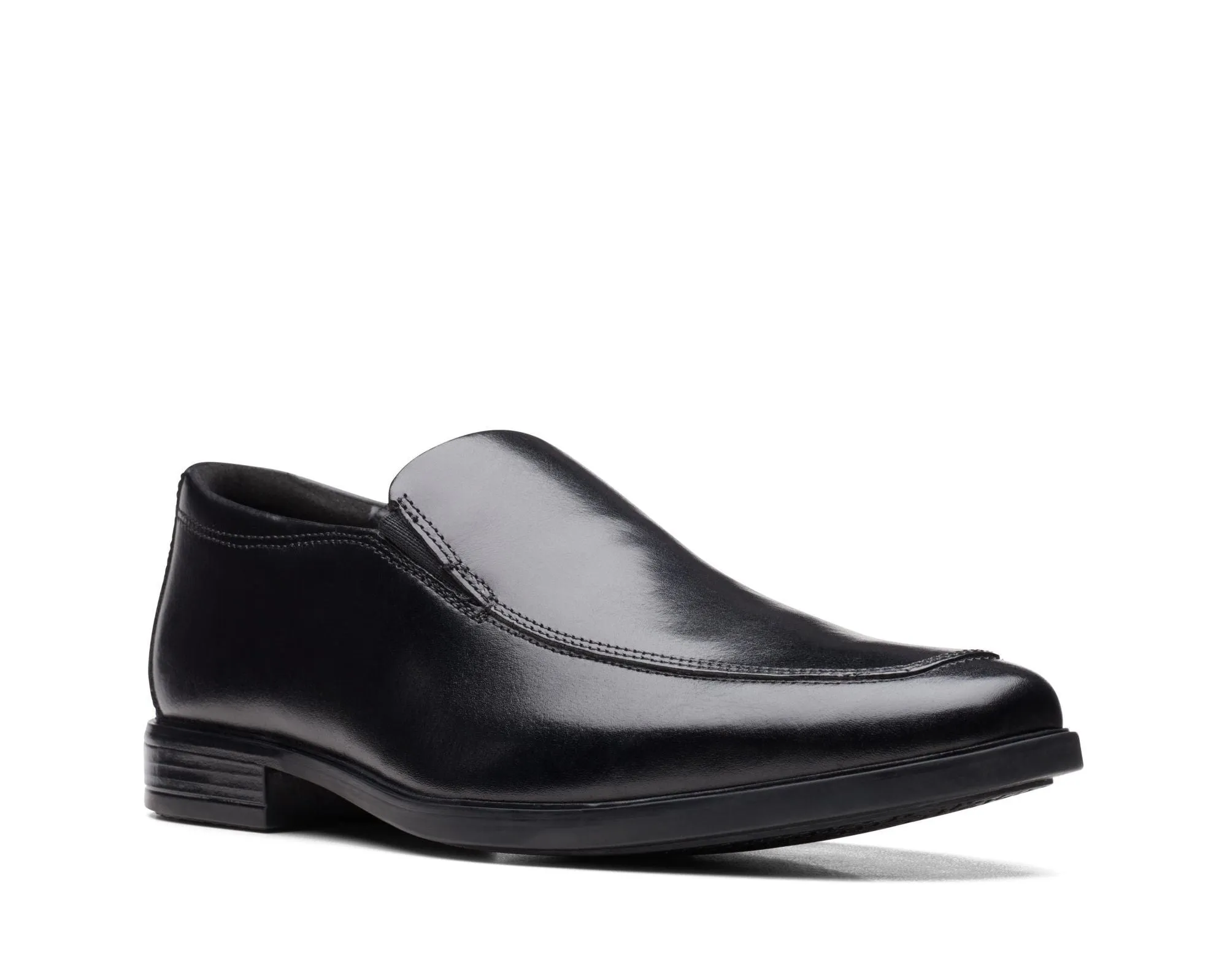 Clarks Howard Edge Black Leather