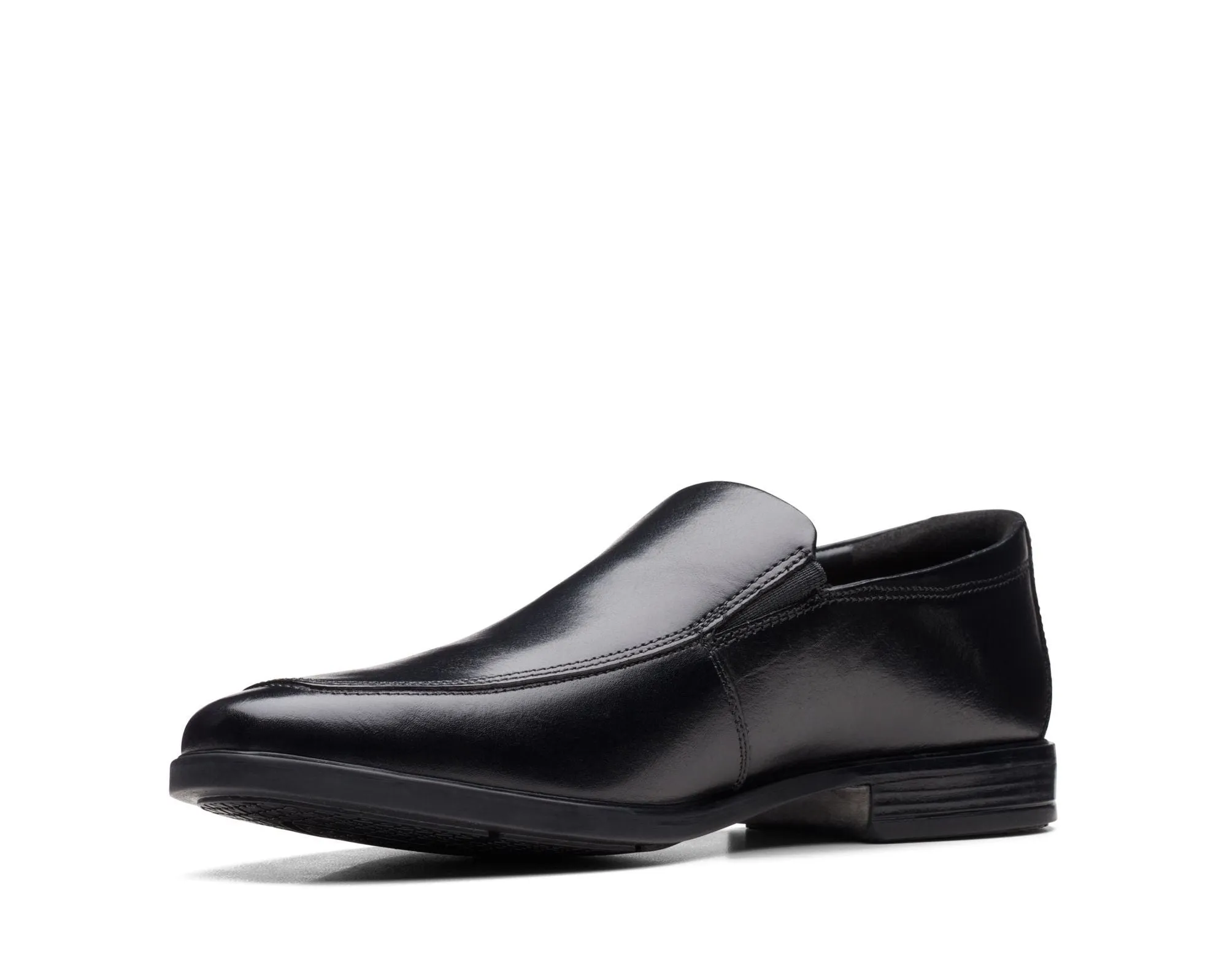 Clarks Howard Edge Black Leather