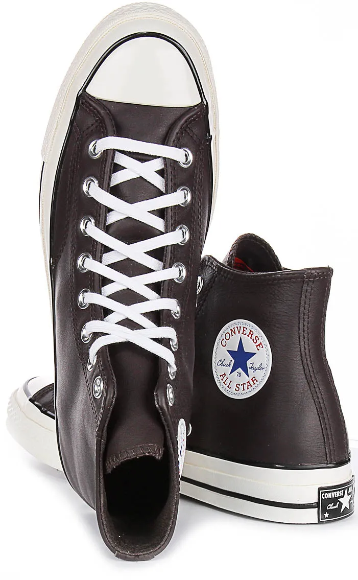 Converse Chuck 70s Hi A10154C In Brown Leather