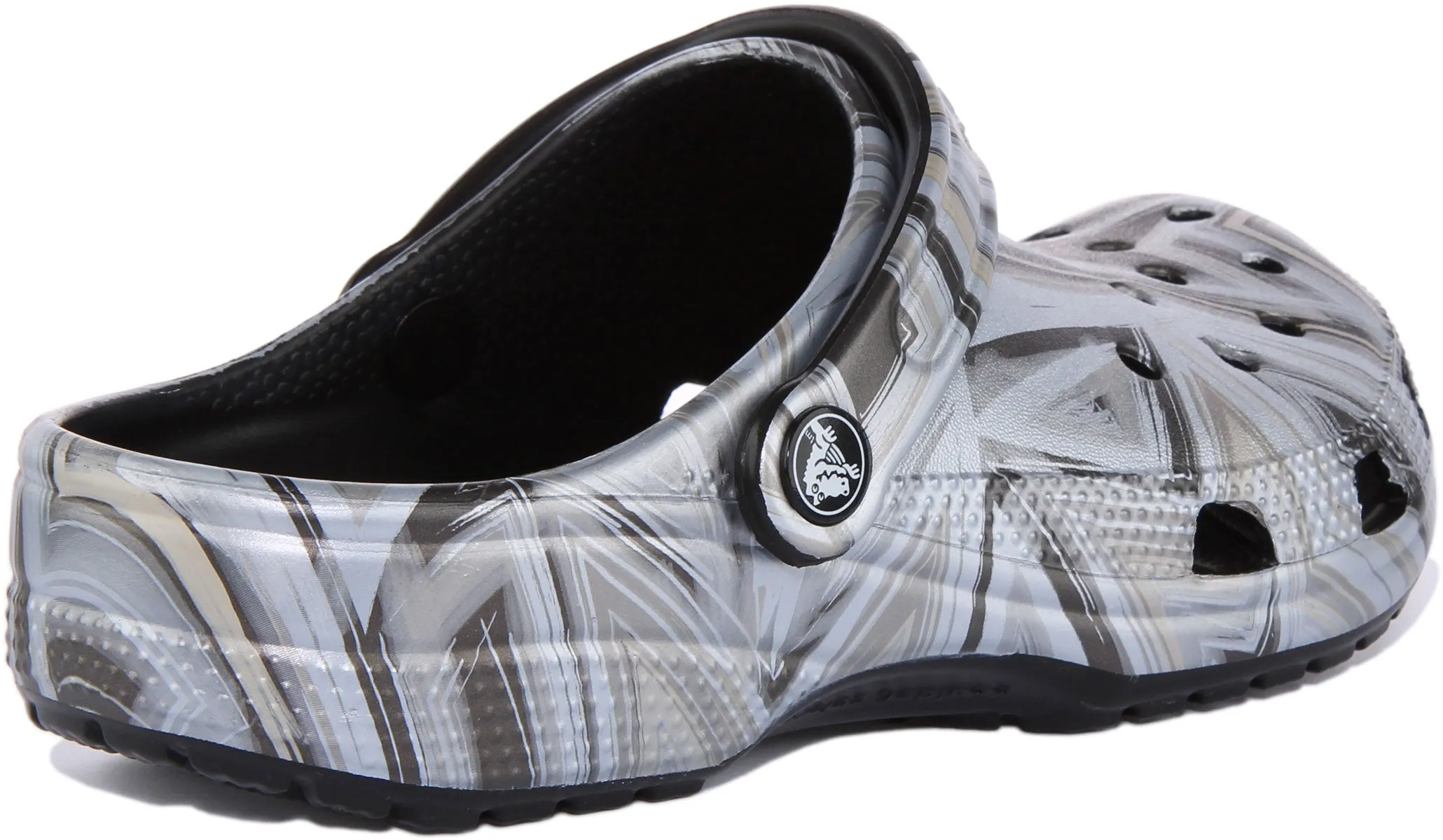 Crocs Classic Clog In Black Disco Print