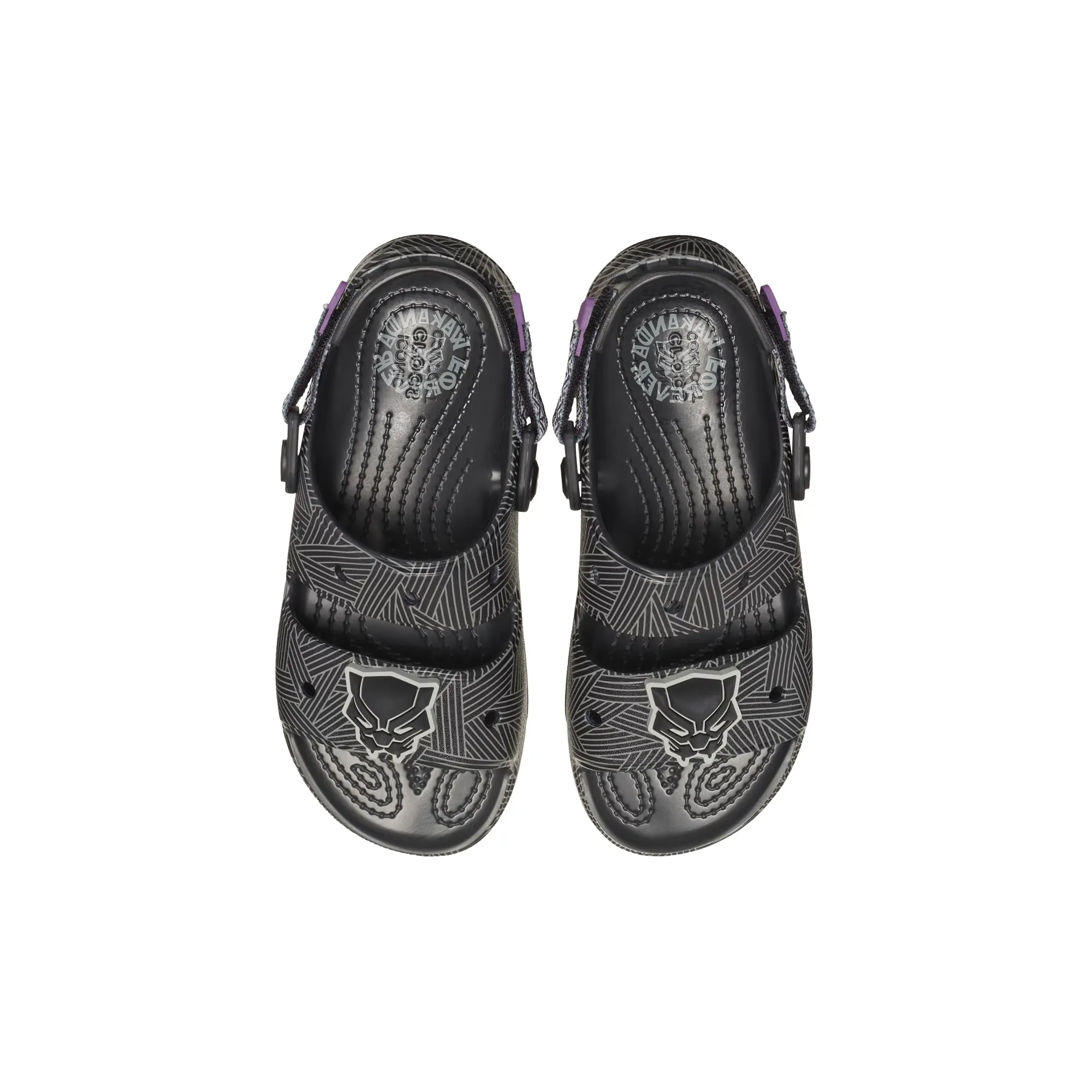 Crocs x Black Panther Kids Classic All Terrain Sandals