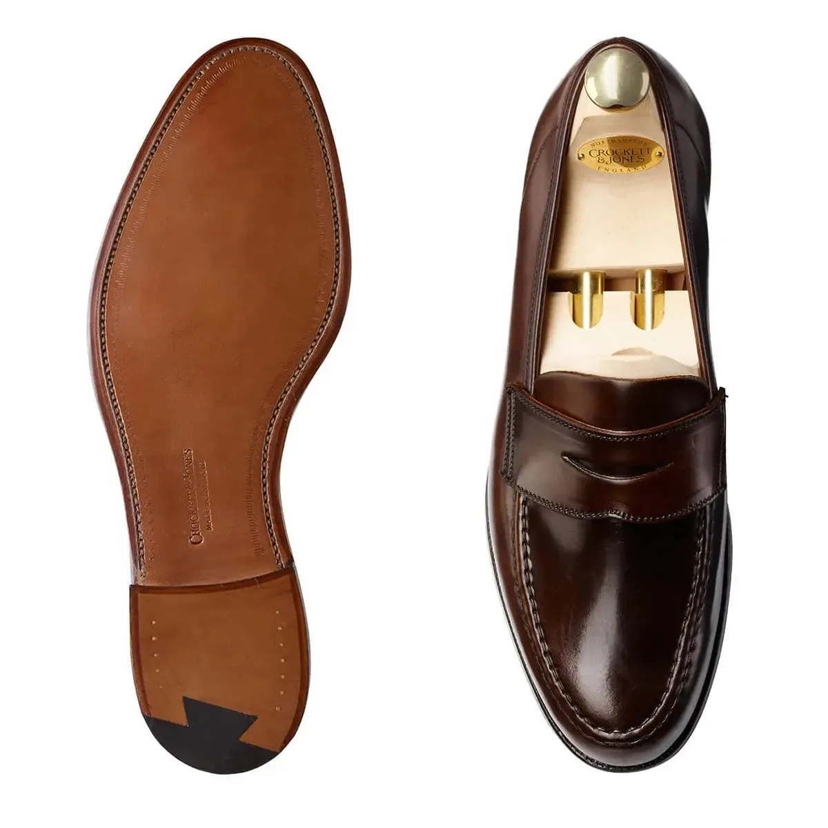 Dark Brown Harvard Cordovan Penny Loafer