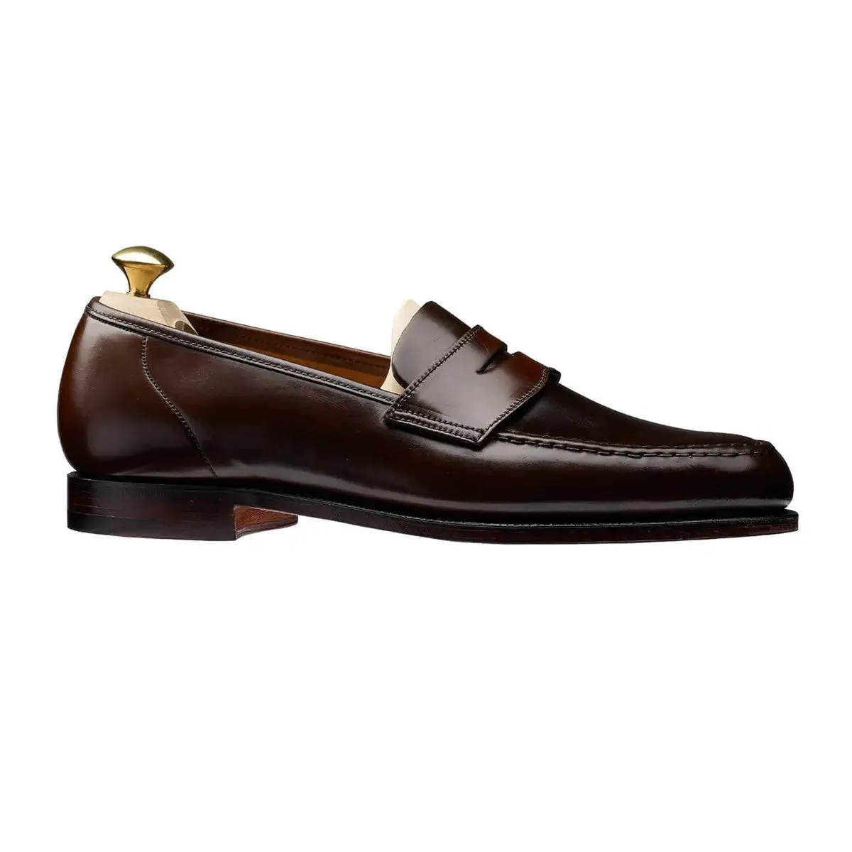 Dark Brown Harvard Cordovan Penny Loafer