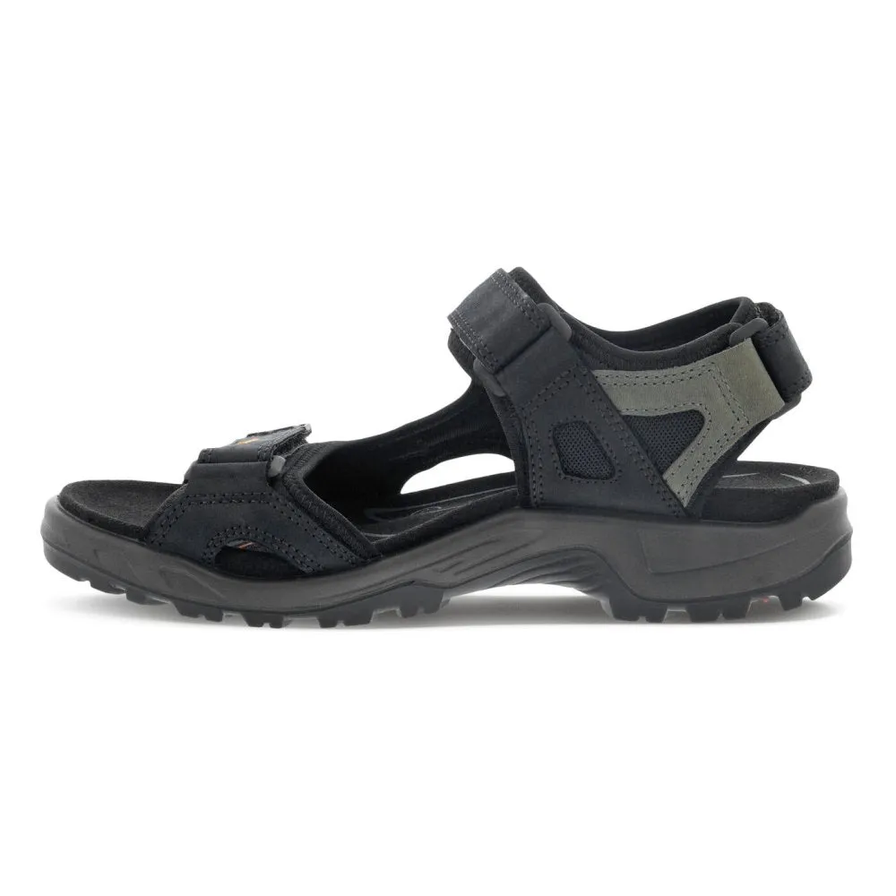 Ecco Men's Yucatan Sandal - Black/Mole/Black