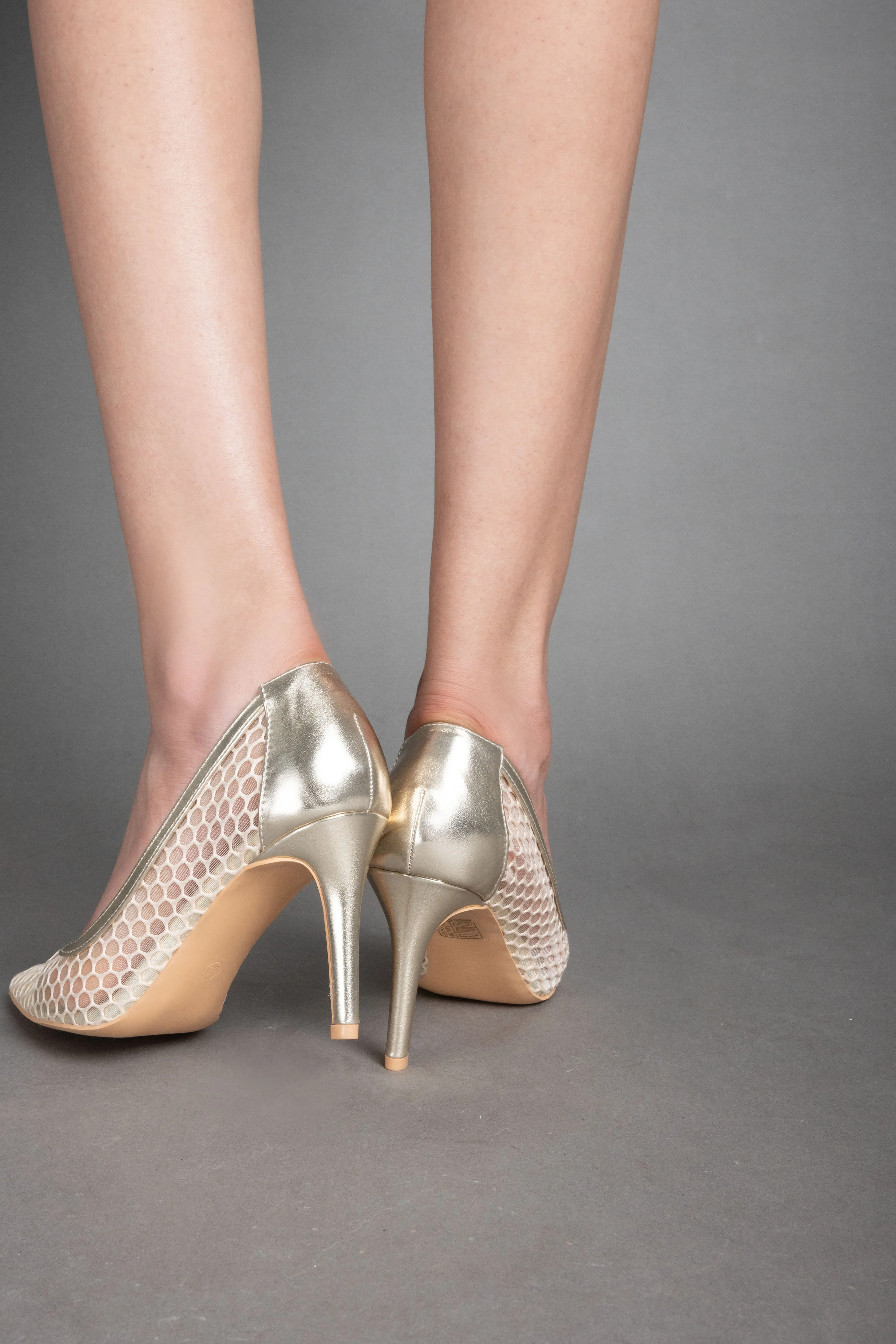 Elegant Class Heels - Gold