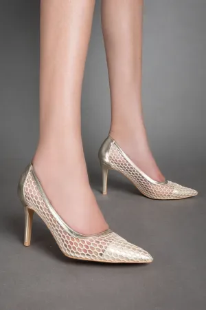 Elegant Class Heels - Gold