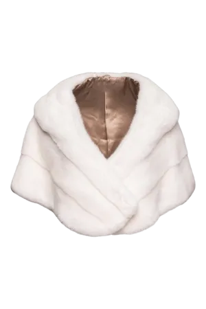 Elegant - Evening - Horizontal Mink Fur Cape