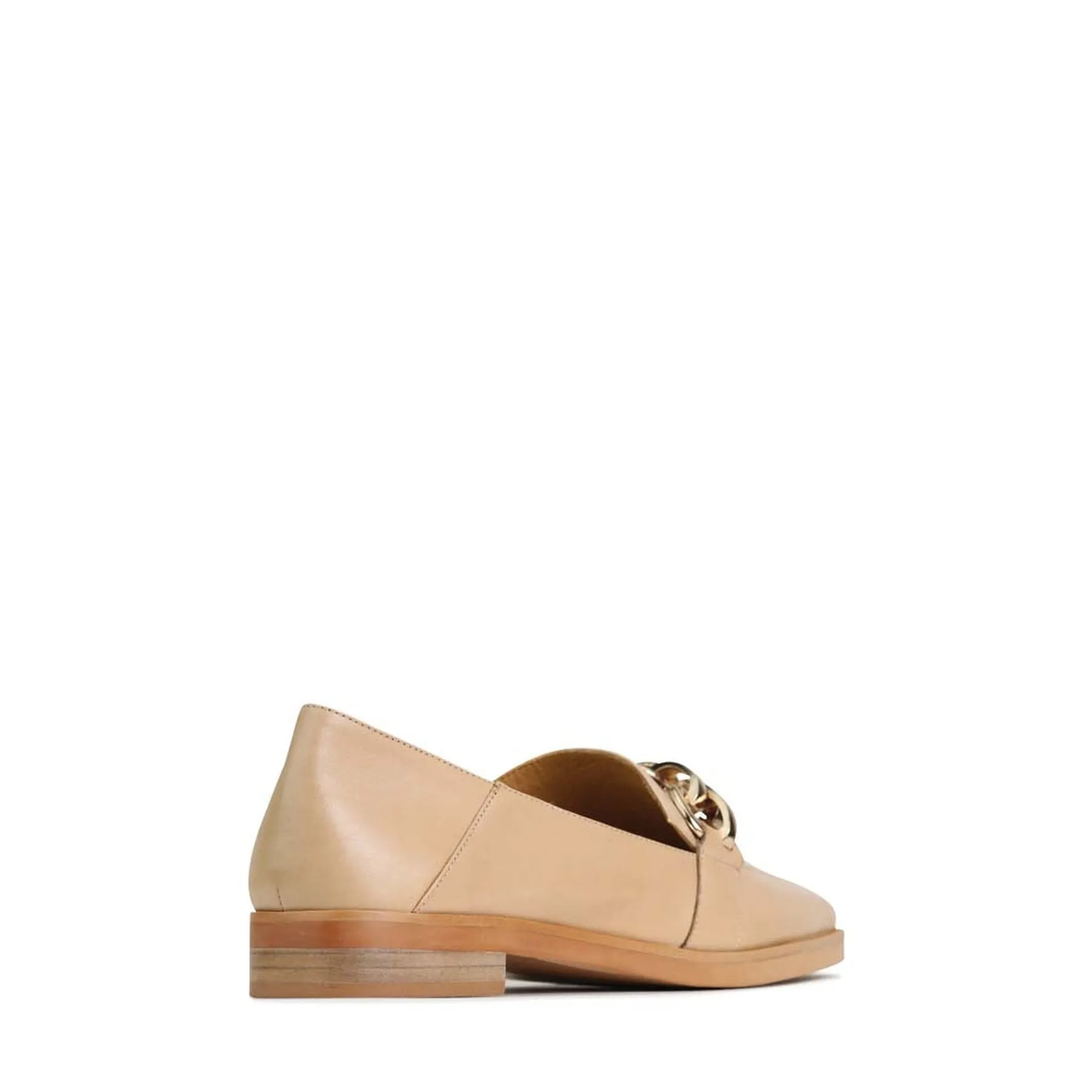 ESTELLE  LEATHER LOW HEEL LOAFERS