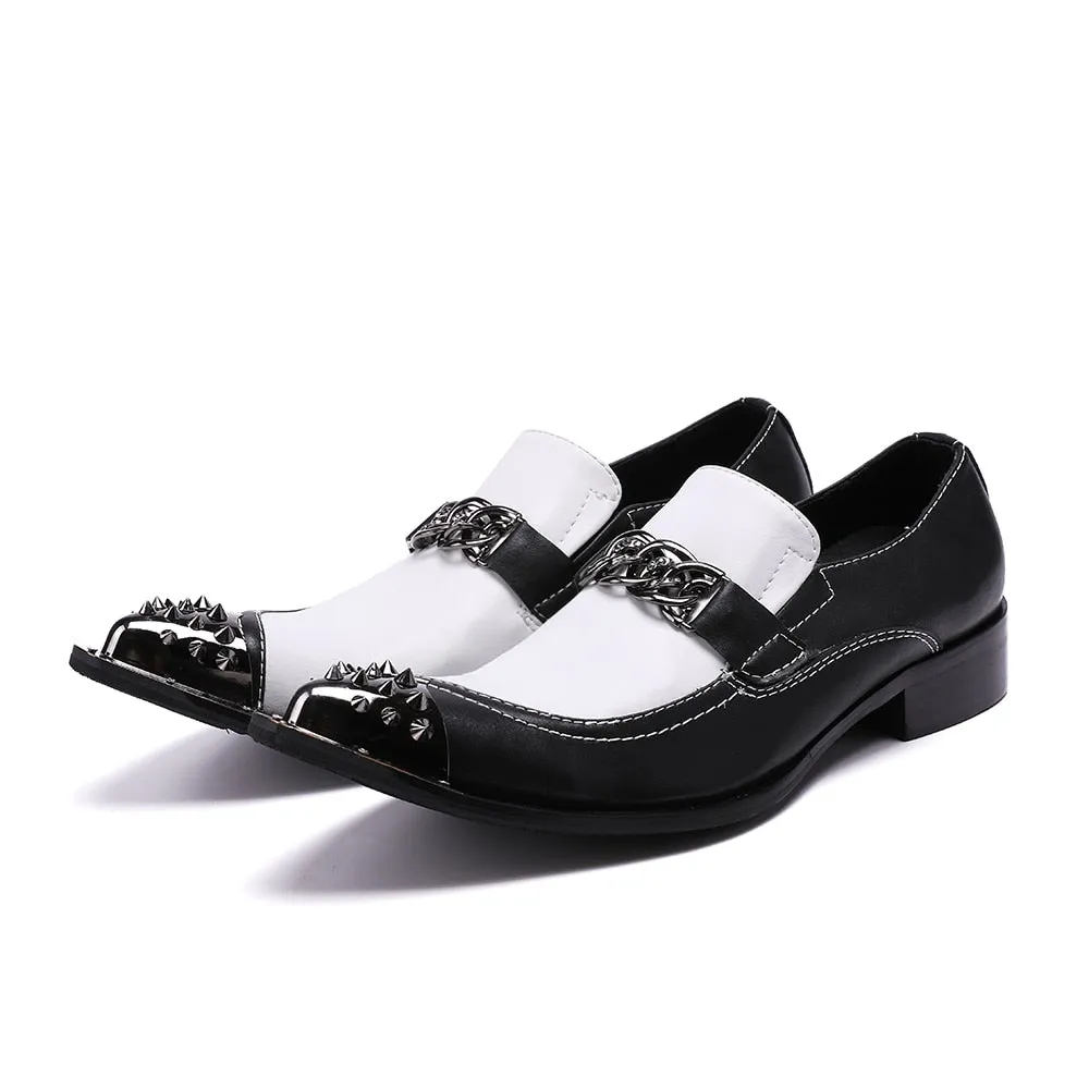 ExoticLuxe Pointed Toe Dress Loafers