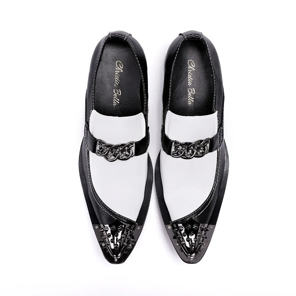 ExoticLuxe Pointed Toe Dress Loafers