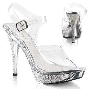 Fabulicious Elegant-408-Clear-Silver-Size 7-Clearance