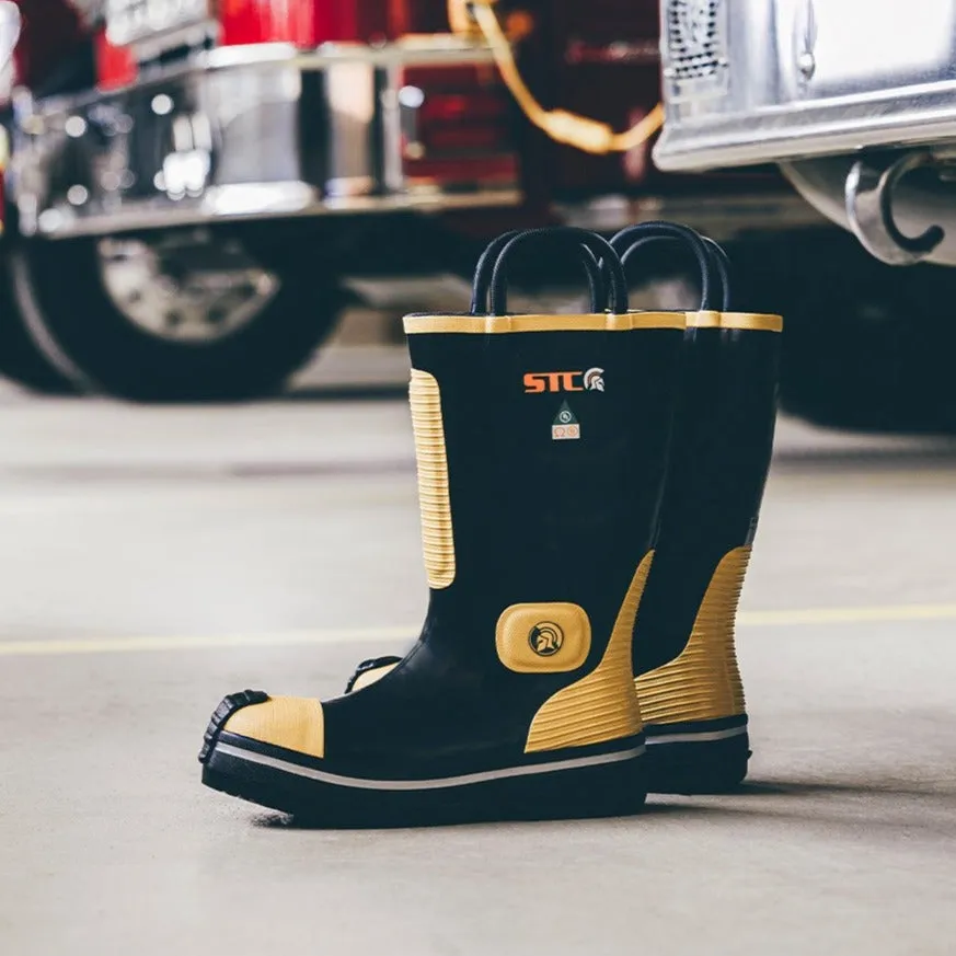 Firefighter Boots - STC Guardian Black & Yellow, Waterproof & Flame Resistant, S24014-11