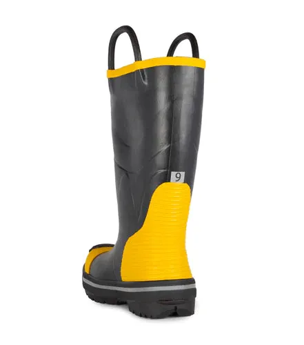 Firefighter Boots - STC Guardian Black & Yellow, Waterproof & Flame Resistant, S24014-11