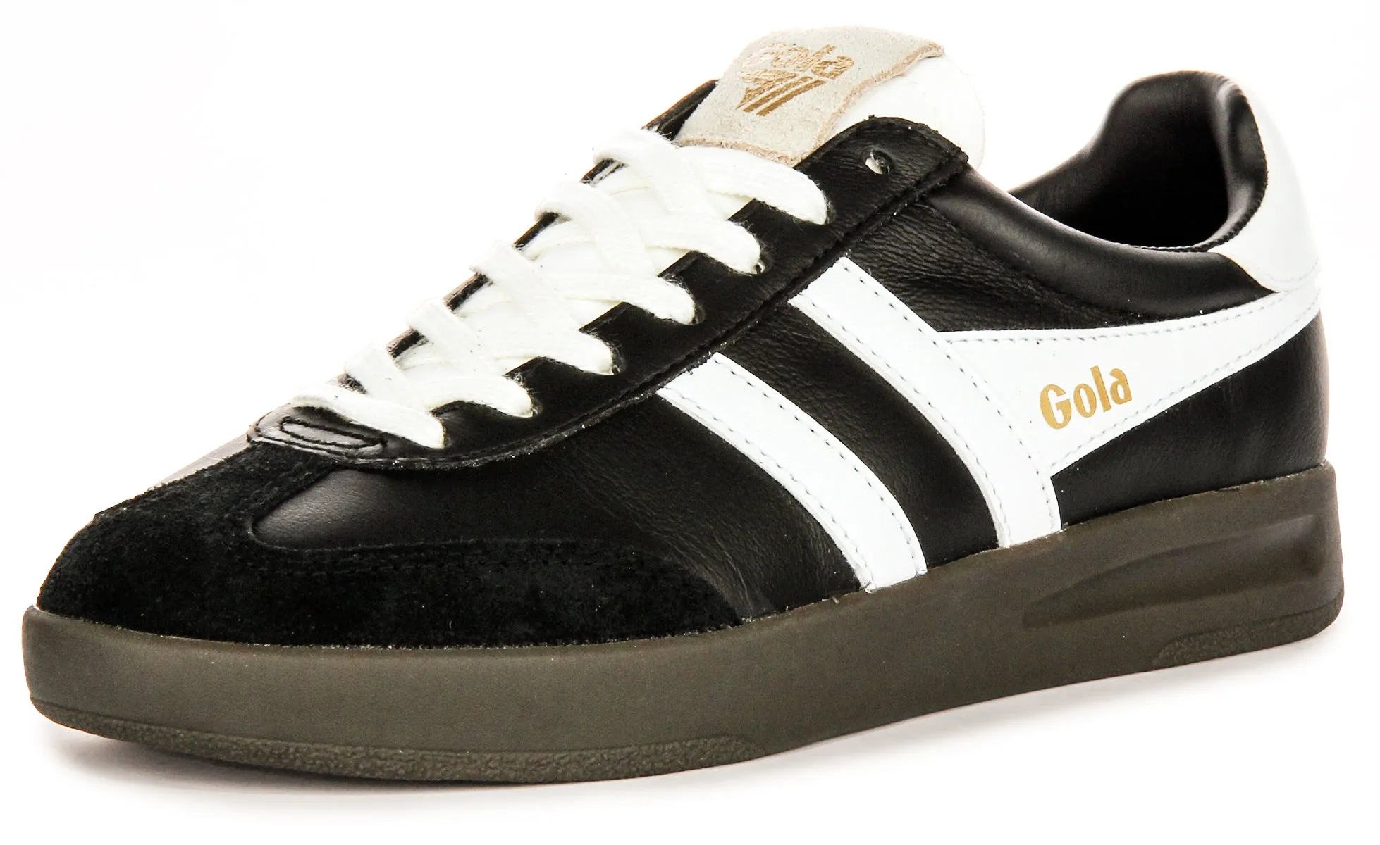 Gola Classics Cyclone Leather In Black White For Women