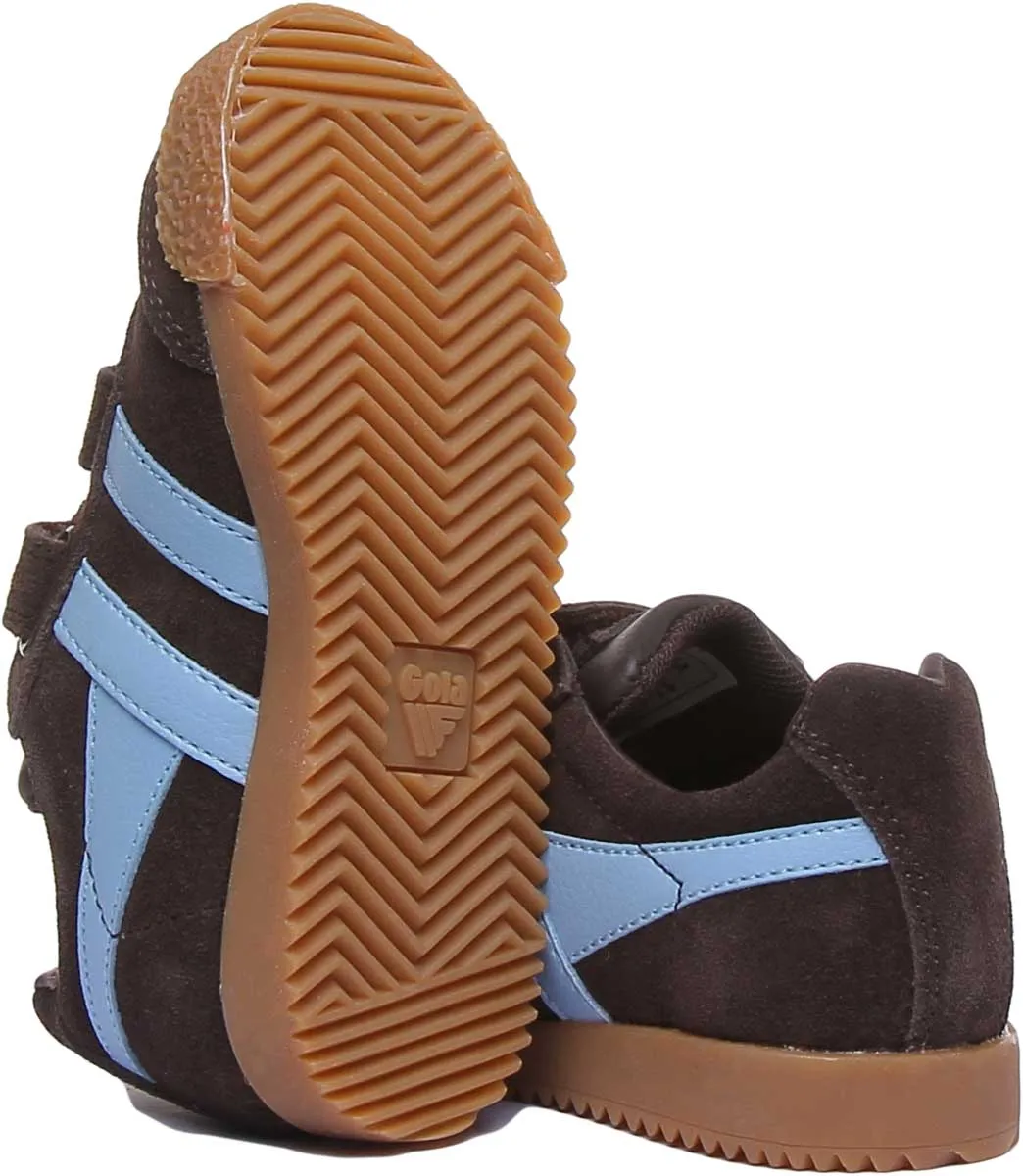 Gola Classics Harrier With Velcro Straps In Dark Brown