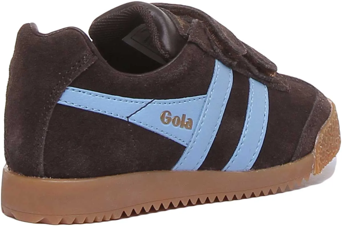 Gola Classics Harrier With Velcro Straps In Dark Brown