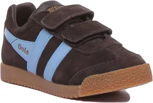 Gola Classics Harrier With Velcro Straps In Dark Brown