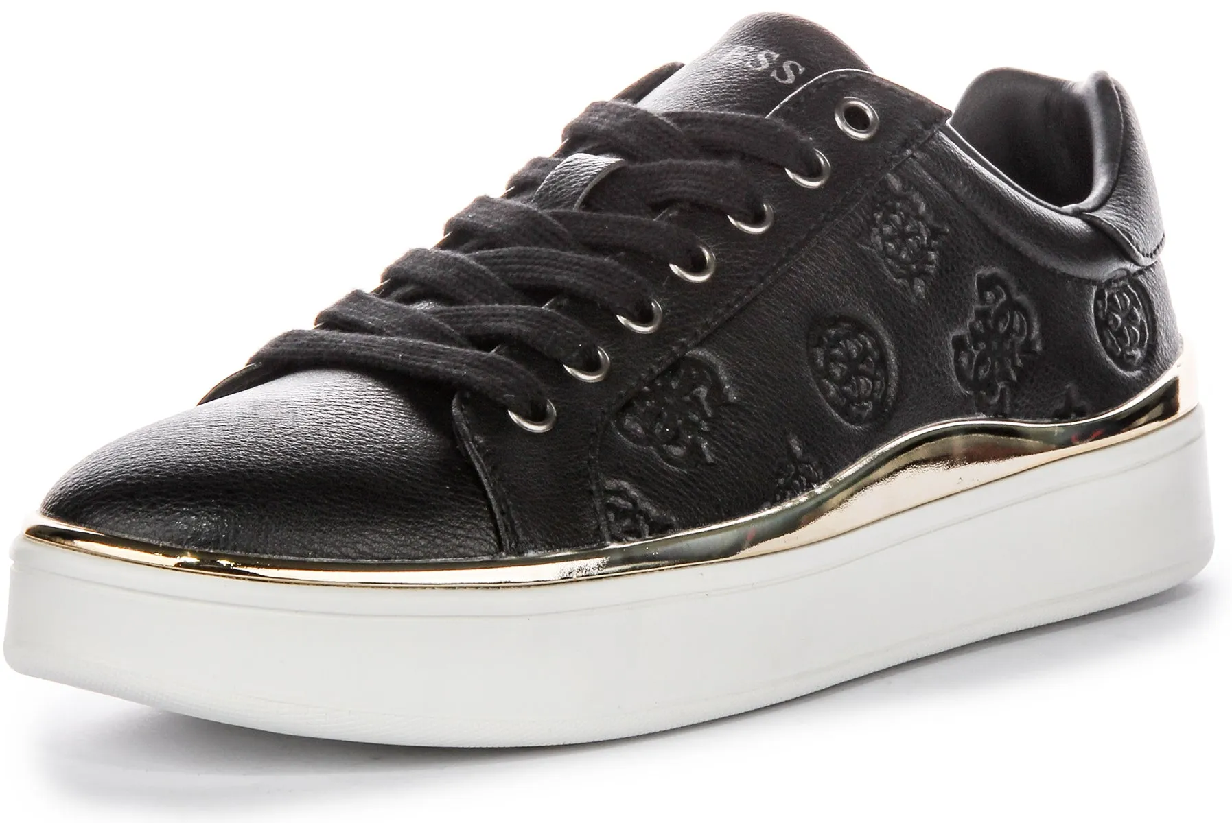 Guess Bonny 4G Trainers In Black For Women