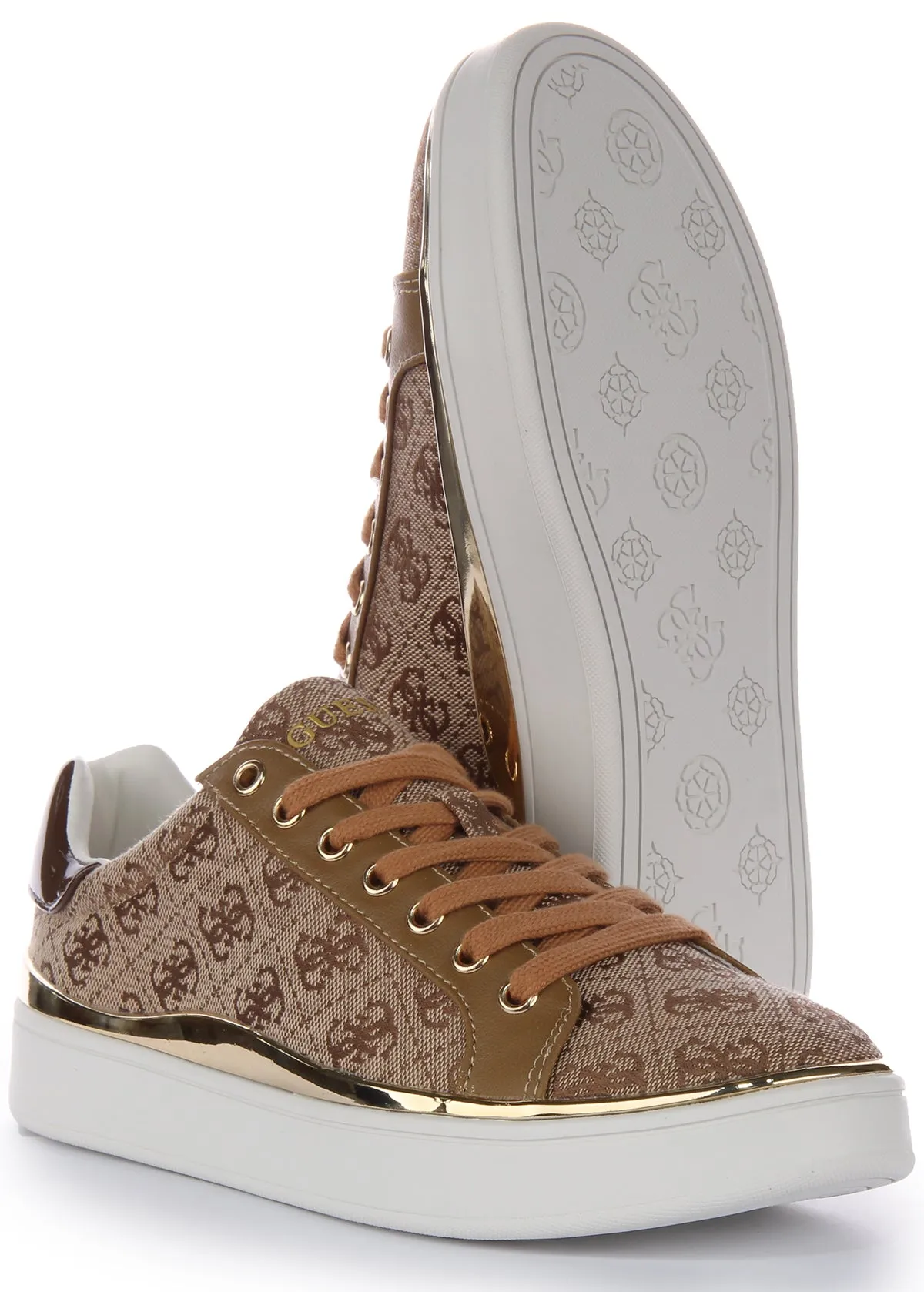 Guess Bonny 4G Trainers In Moca For Women