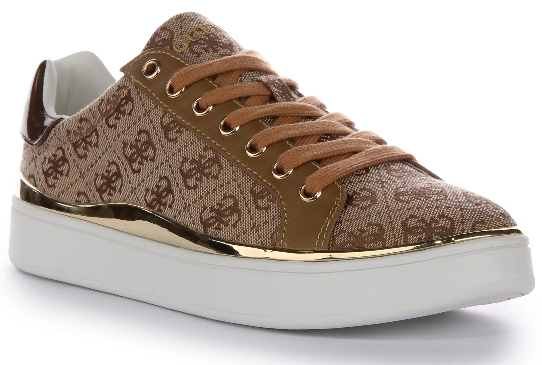 Guess Bonny 4G Trainers In Moca For Women