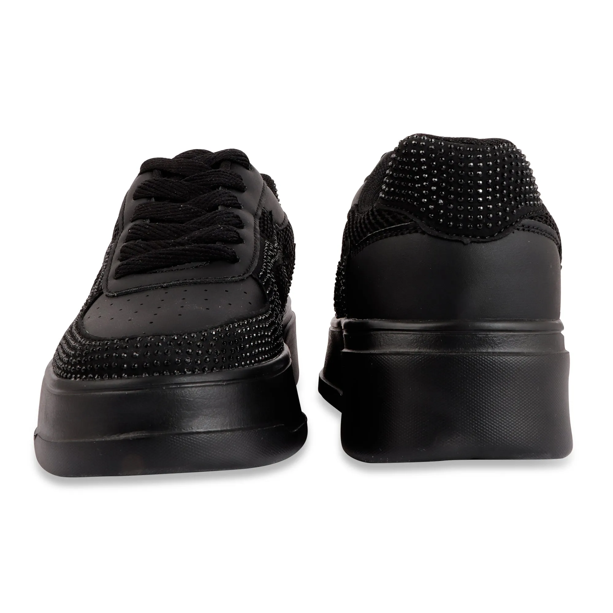 Hamster London Marcella Fire Black Party Sneakers