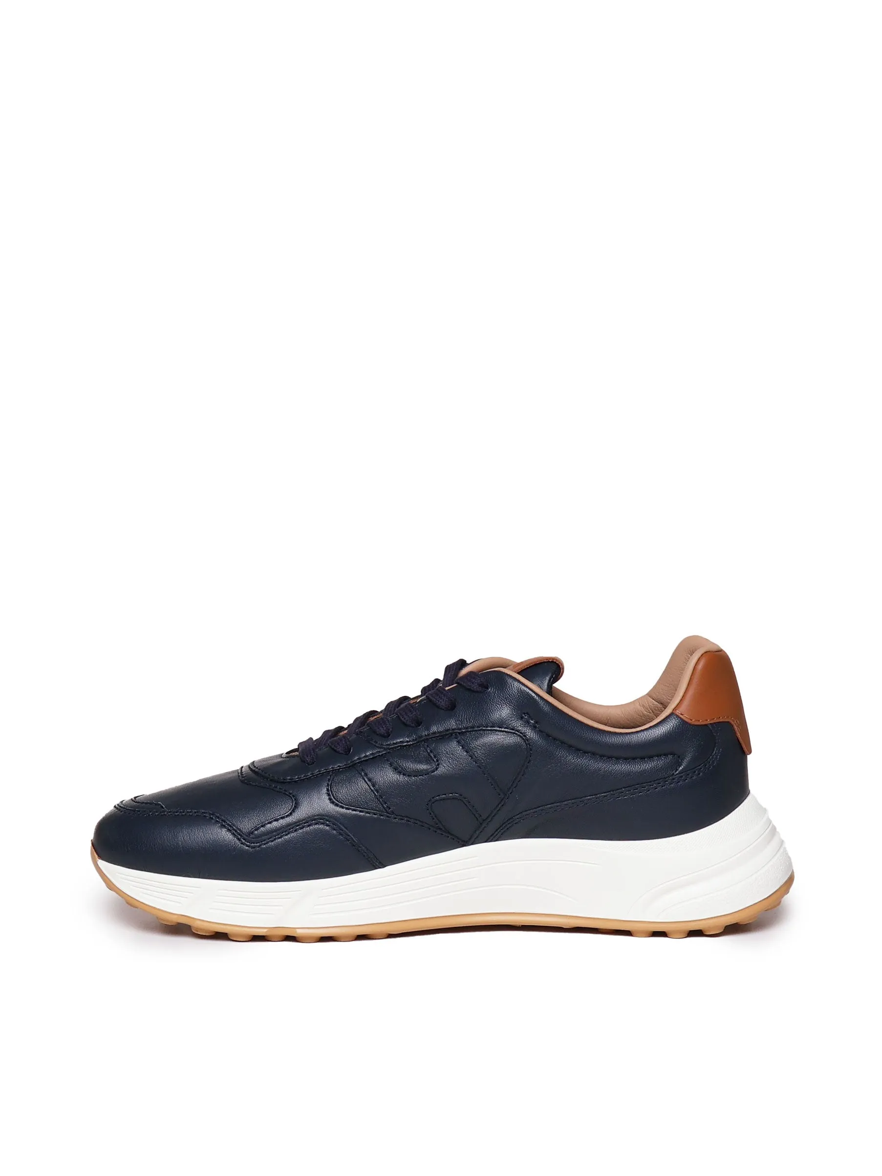 Hyperlight Leather Blue Sneakers