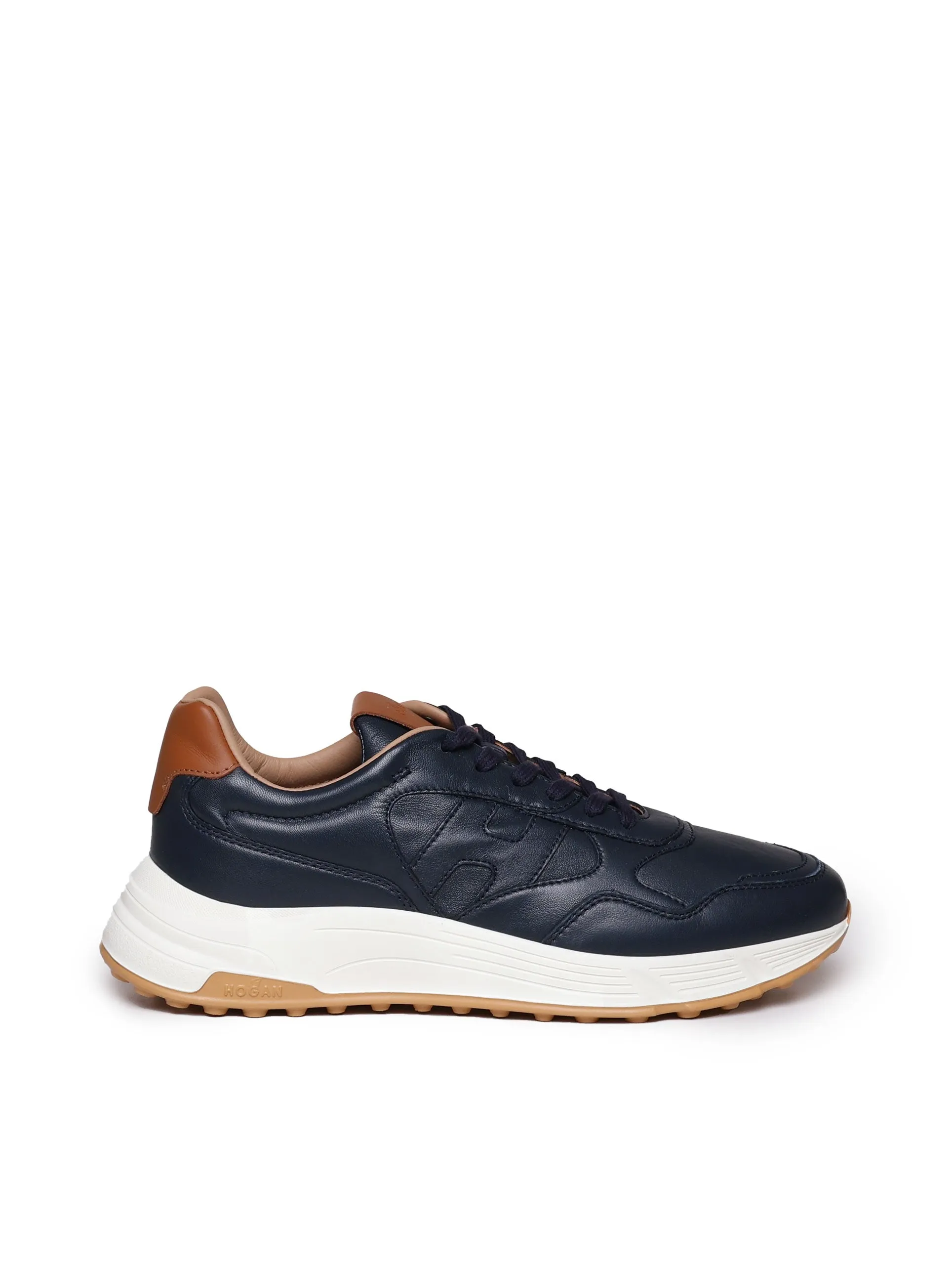 Hyperlight Leather Blue Sneakers