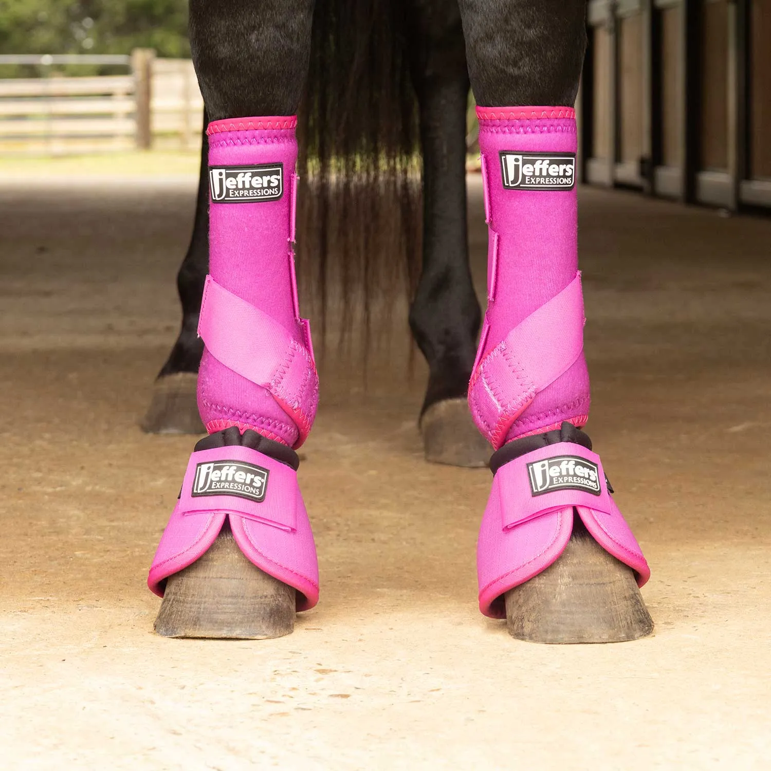 Jeffers Expression Neon Protective Boots for Horses