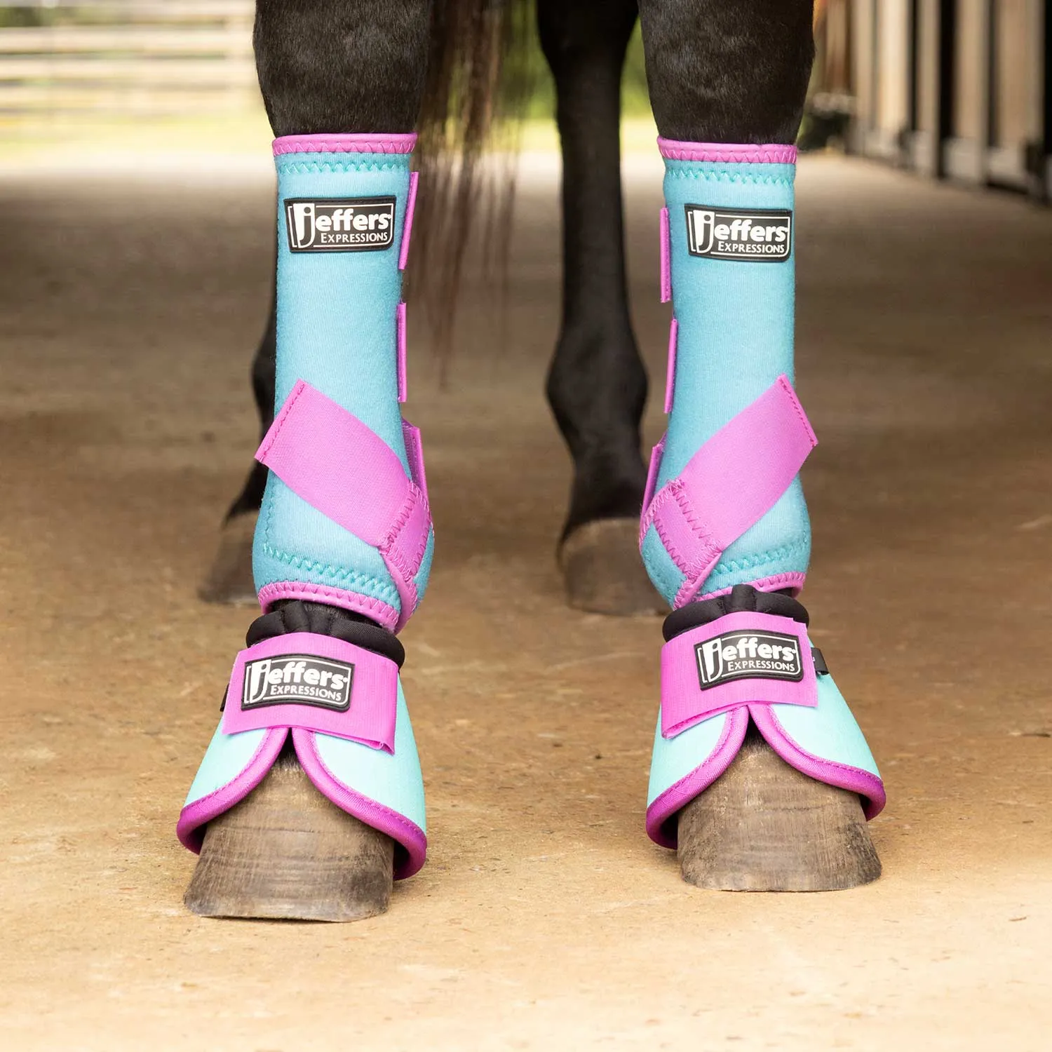 Jeffers Expression Neon Protective Boots for Horses